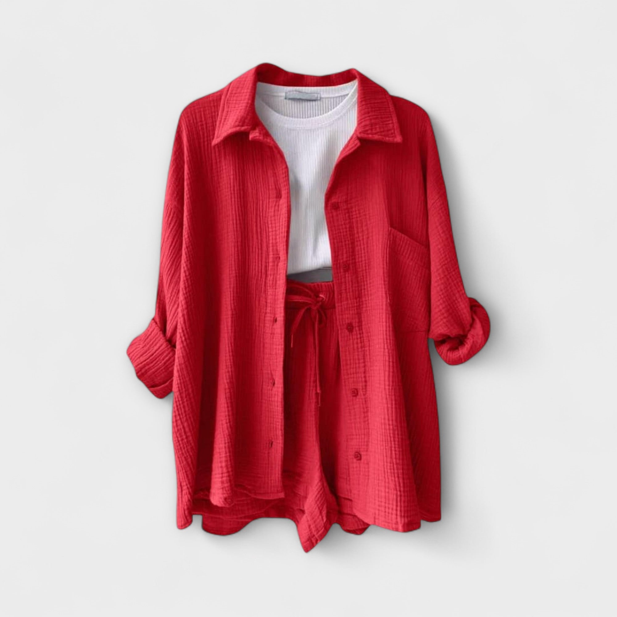 Women’s Summer Set, Two-Piece, Loose Fit, Breathable Lightweight Fabric