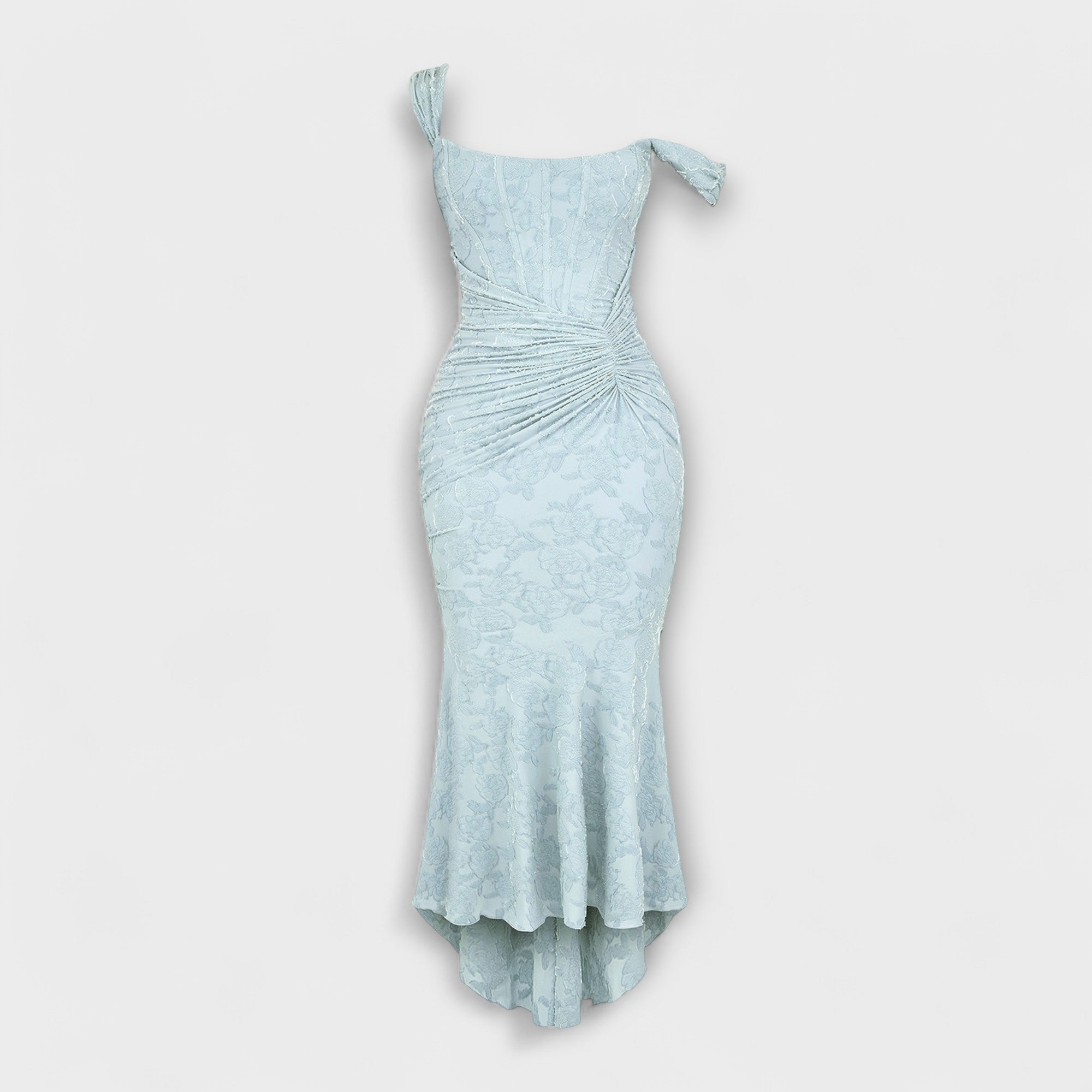 Women’s Corset Dress, Sleeveless, Sweetheart Neckline, Pastel Pattern, Fitted, Premium Fabric