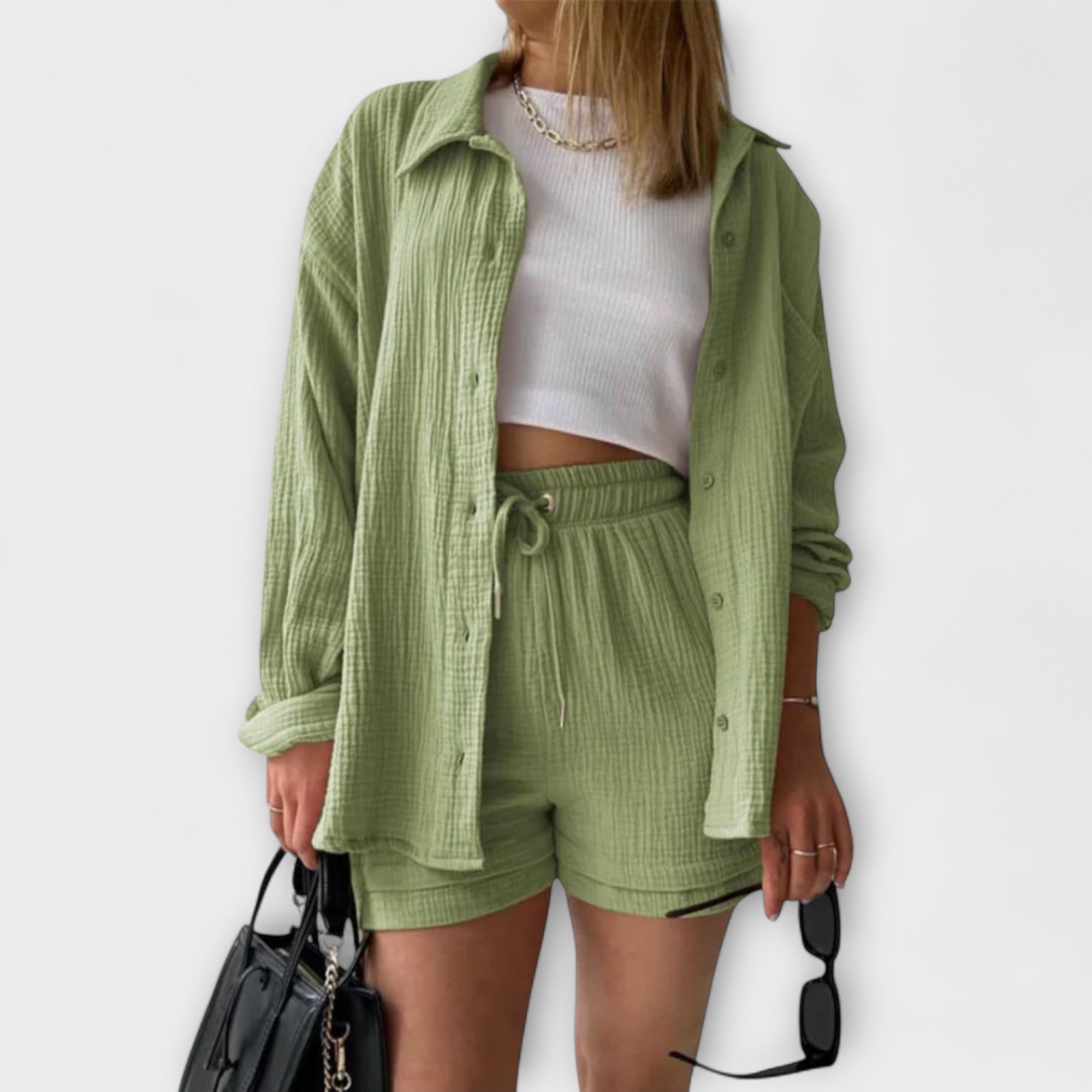 Women’s Summer Set, Two-Piece, Loose Fit, Breathable Lightweight Fabric