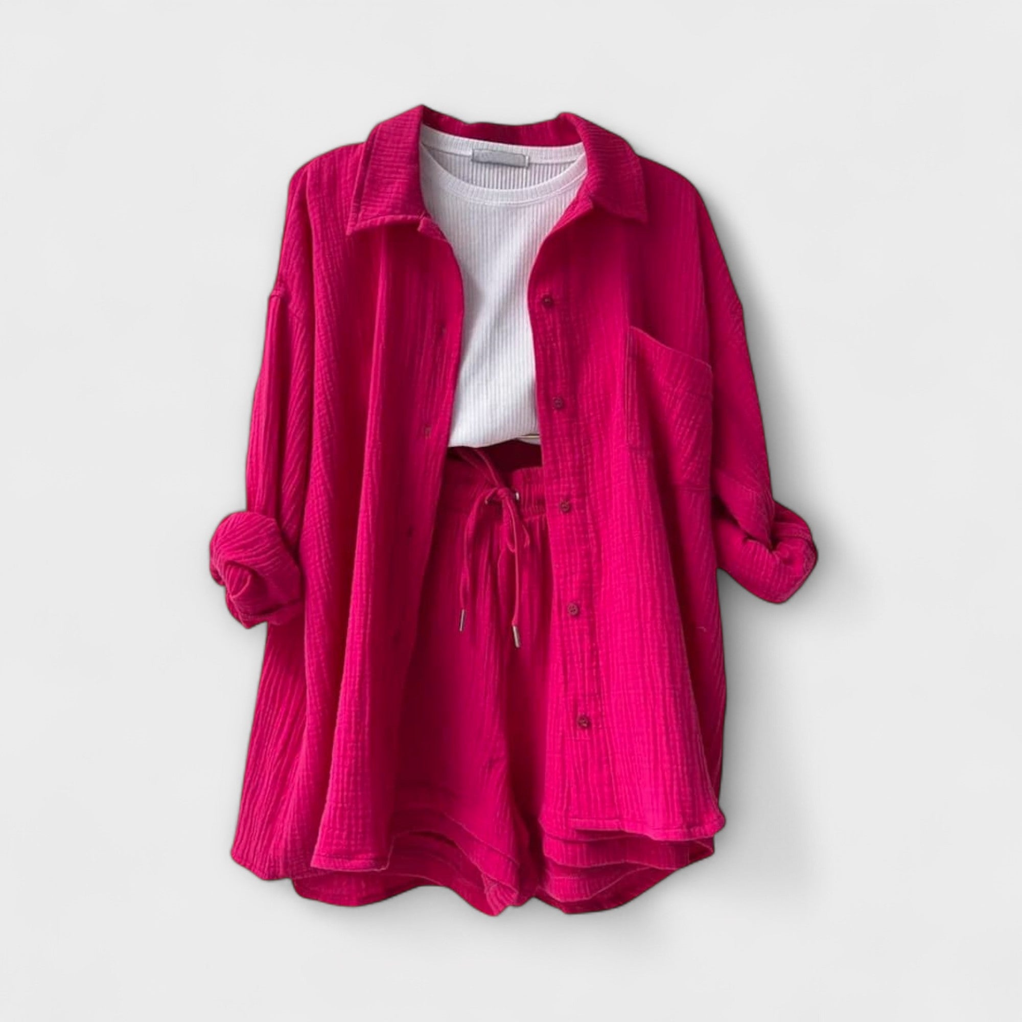 Women’s Summer Set, Two-Piece, Loose Fit, Breathable Lightweight Fabric