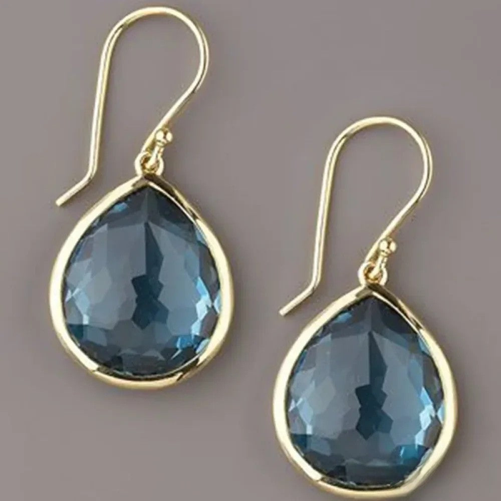 Women’s Earrings, Polished Finish, Precisely Set Stones, Elegant Sparkling Design