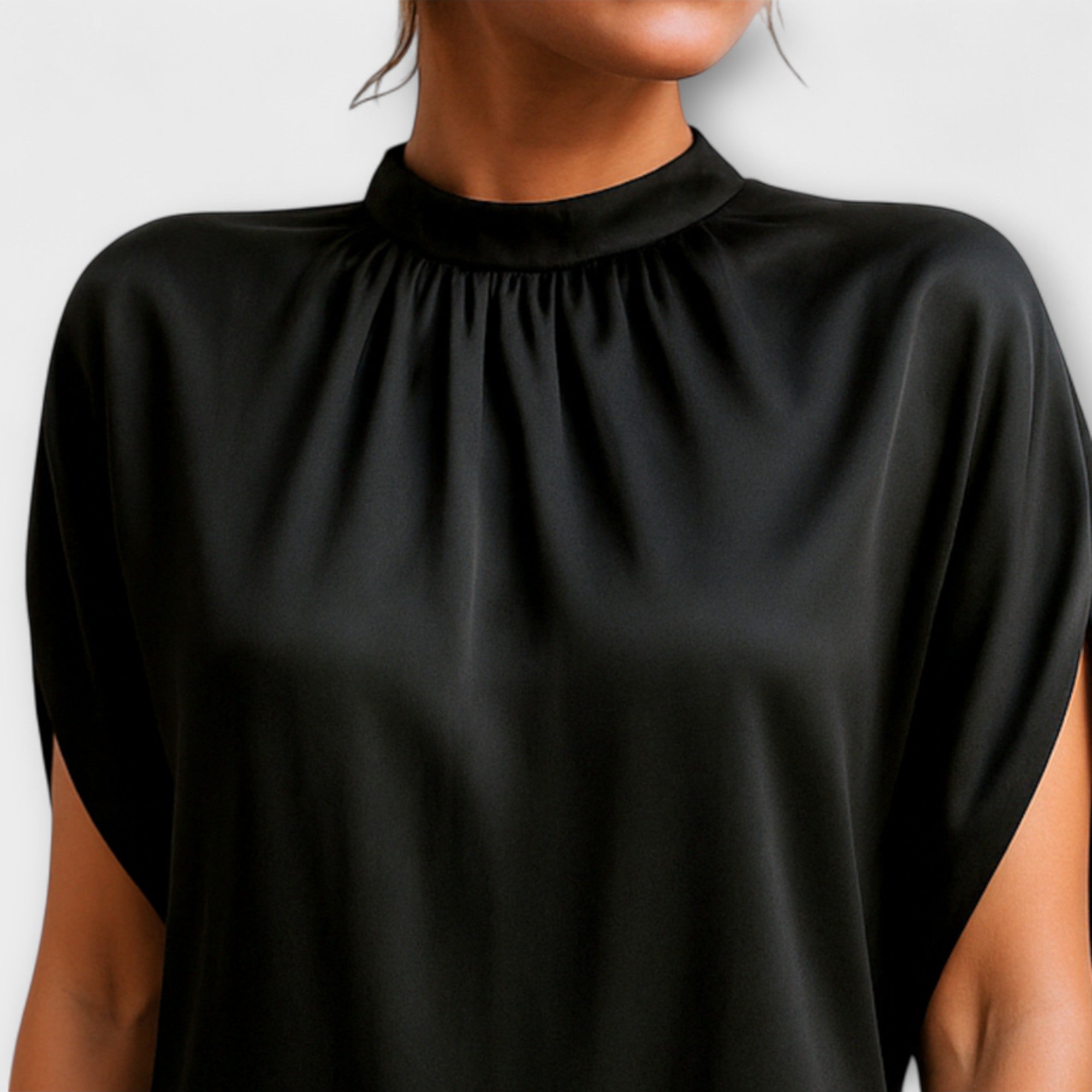 Women’s Knee-Length Dress, Sleeveless, V-Neck, Tailored Fit, Lightweight Solid Color Fabric