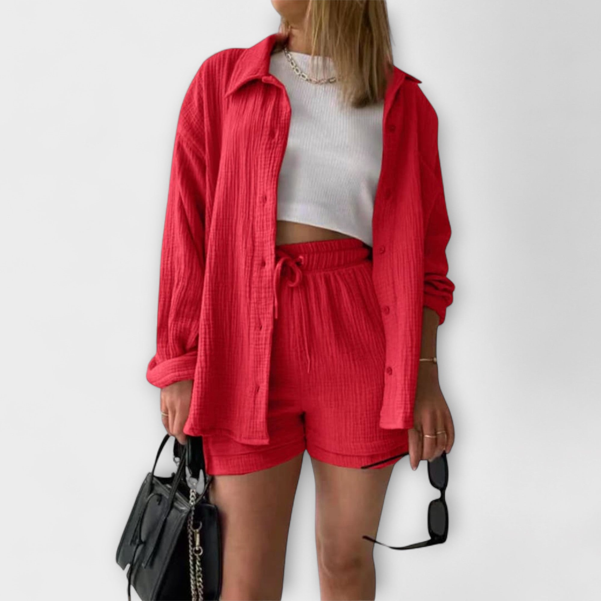 Women’s Summer Set, Two-Piece, Loose Fit, Breathable Lightweight Fabric