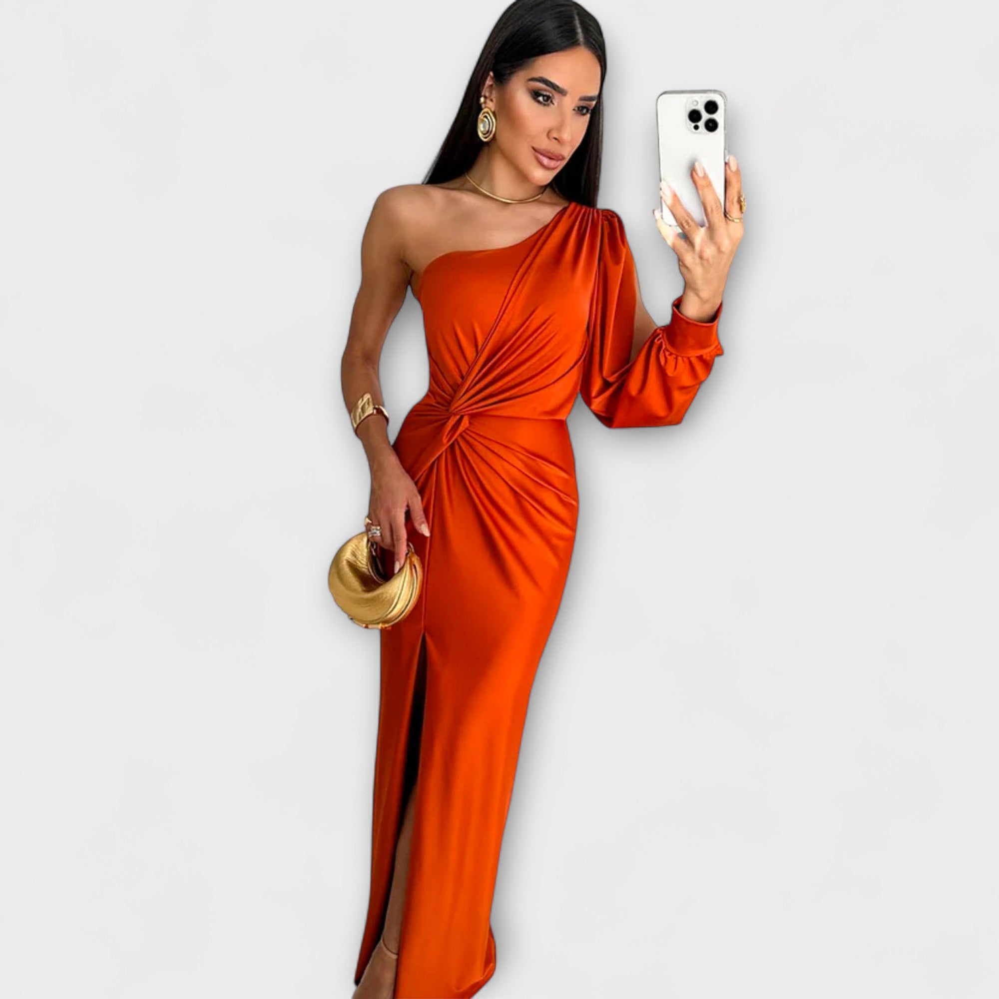 Women’s Tailored Fit Dress, Round Neckline, Premium Fabric, Soft Comfortable Material, Elegant Design