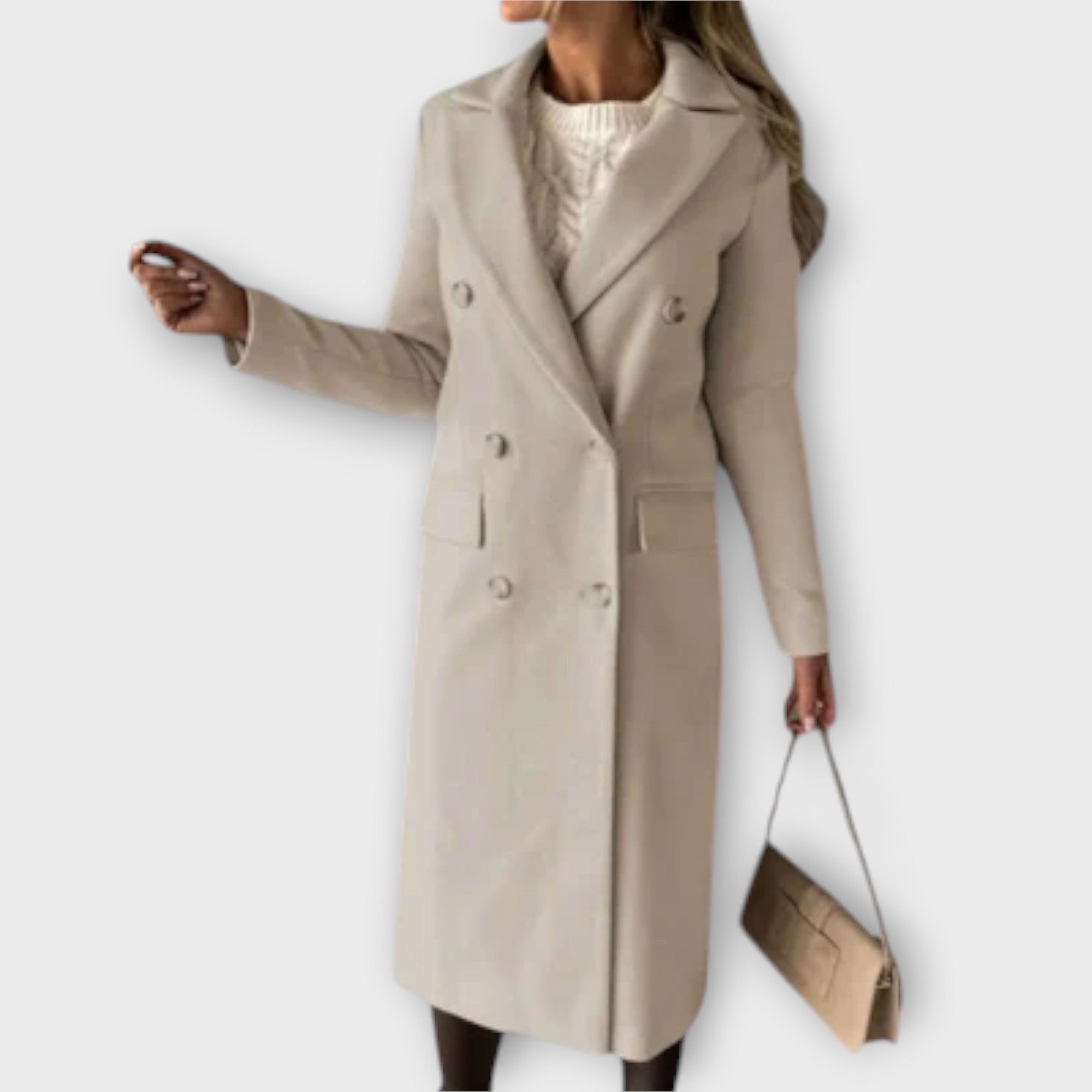 Women’s Trench Coat, Tailored Fit, Classic Waist Belt, Durable Construction, Versatile Silhouette