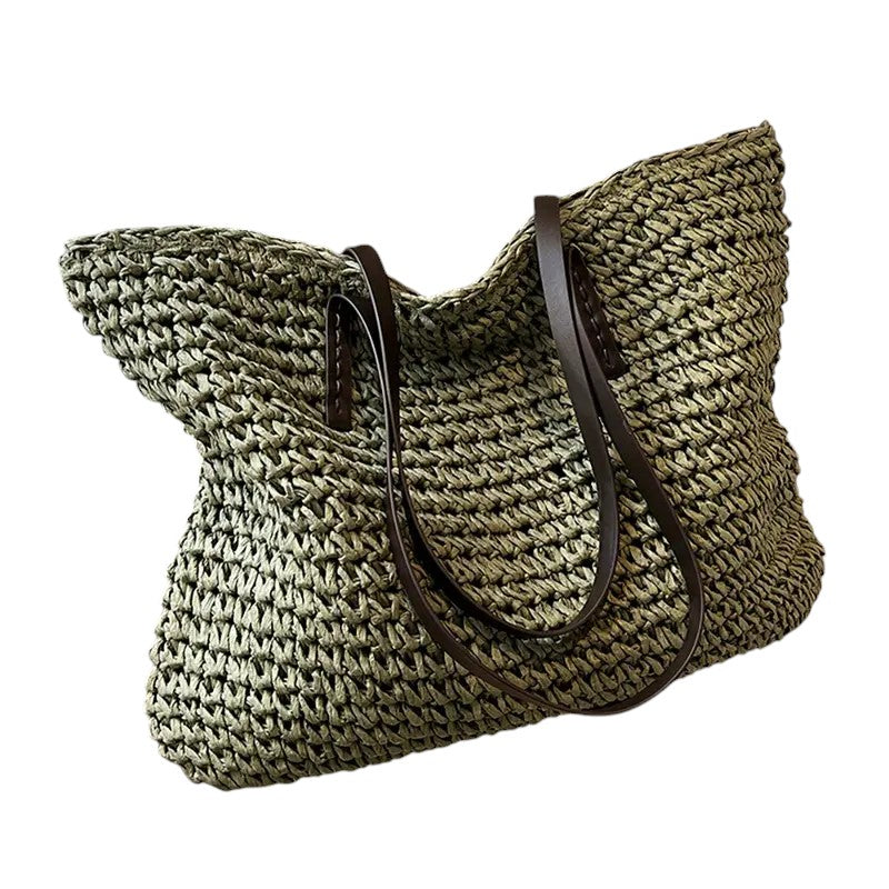 Women’s Straw Crossbody Bag, Woven, Lightweight, Durable Straps, Spacious Daily Essentials Carrier