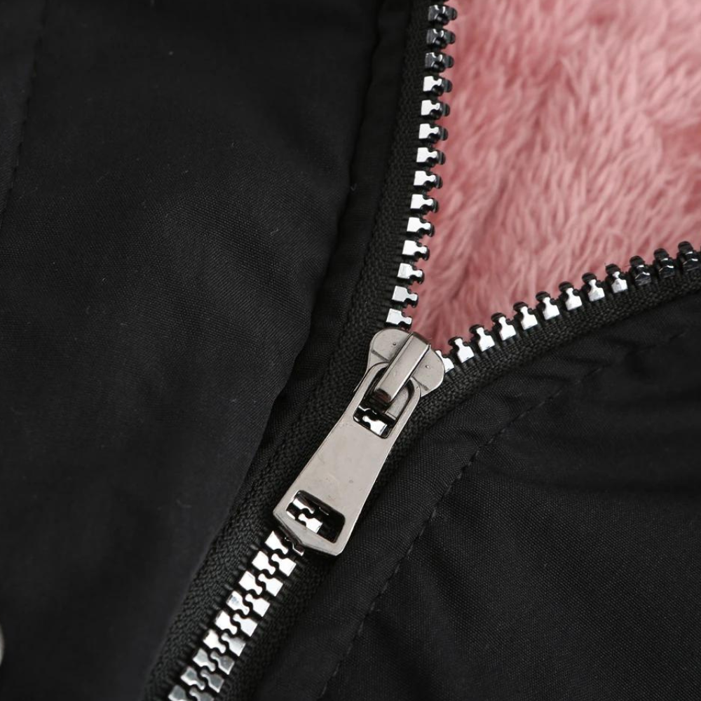 Women’s Winter Jacket, Synthetic, Hooded with Fur Trim, Long Sleeve, Adjustable Waist, Insulated