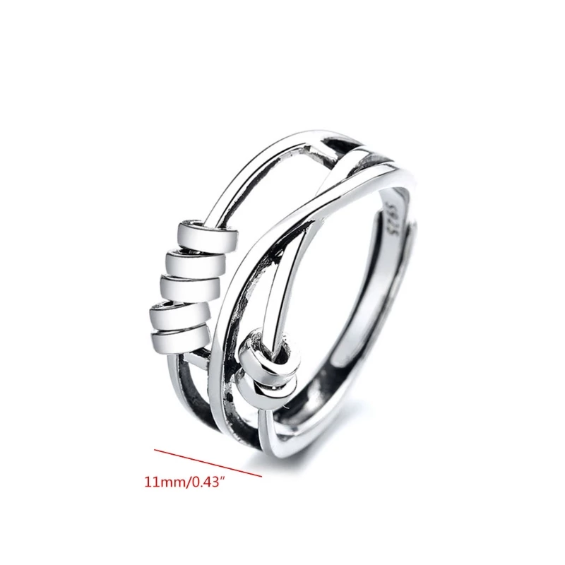 Women’s Spinner Ring, Elegant Design, Smooth Quiet Spinner, Stress Relief Accessory