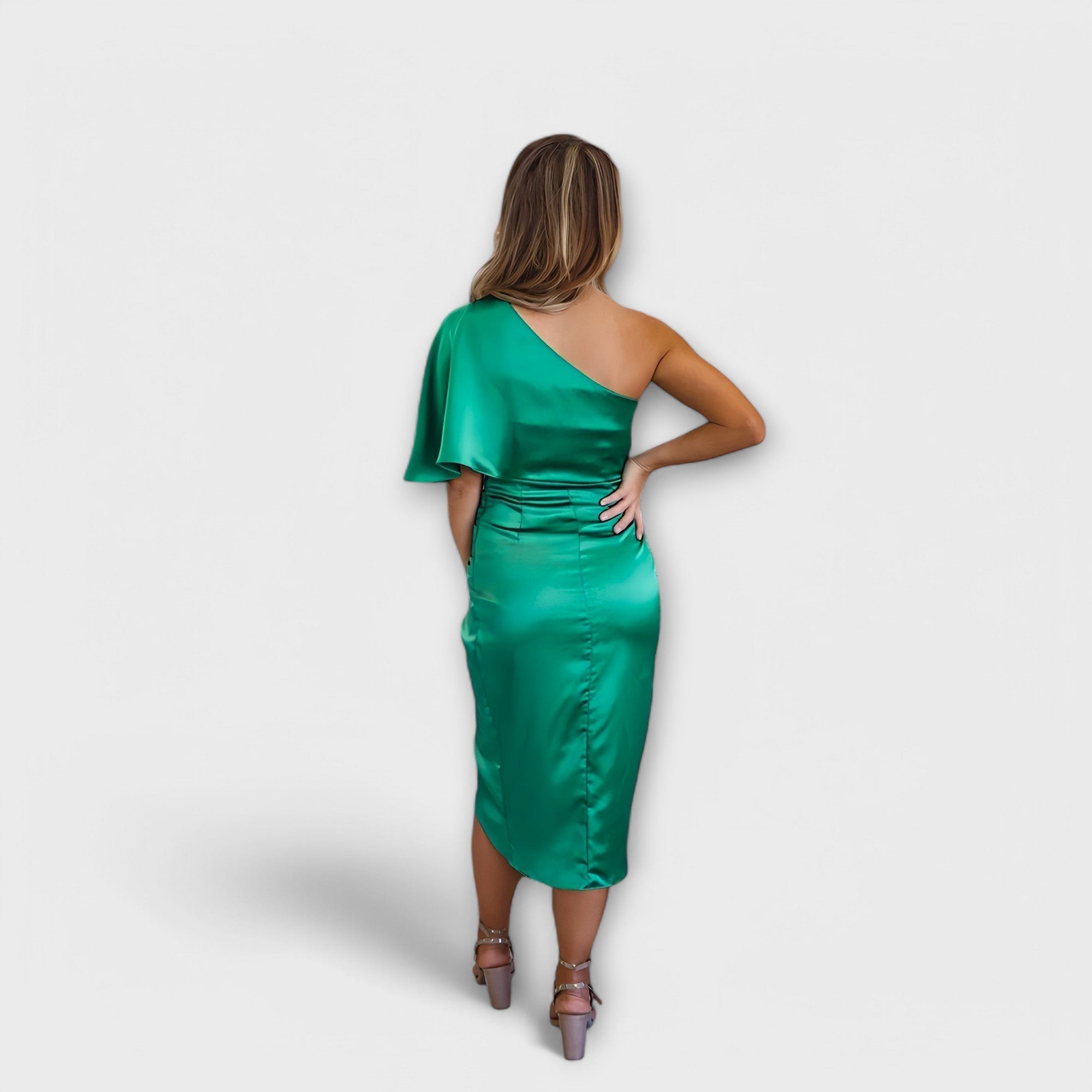 Women’s Evening Dress, Sleeveless, Elegant Fit, Subtle Neckline, Fabric