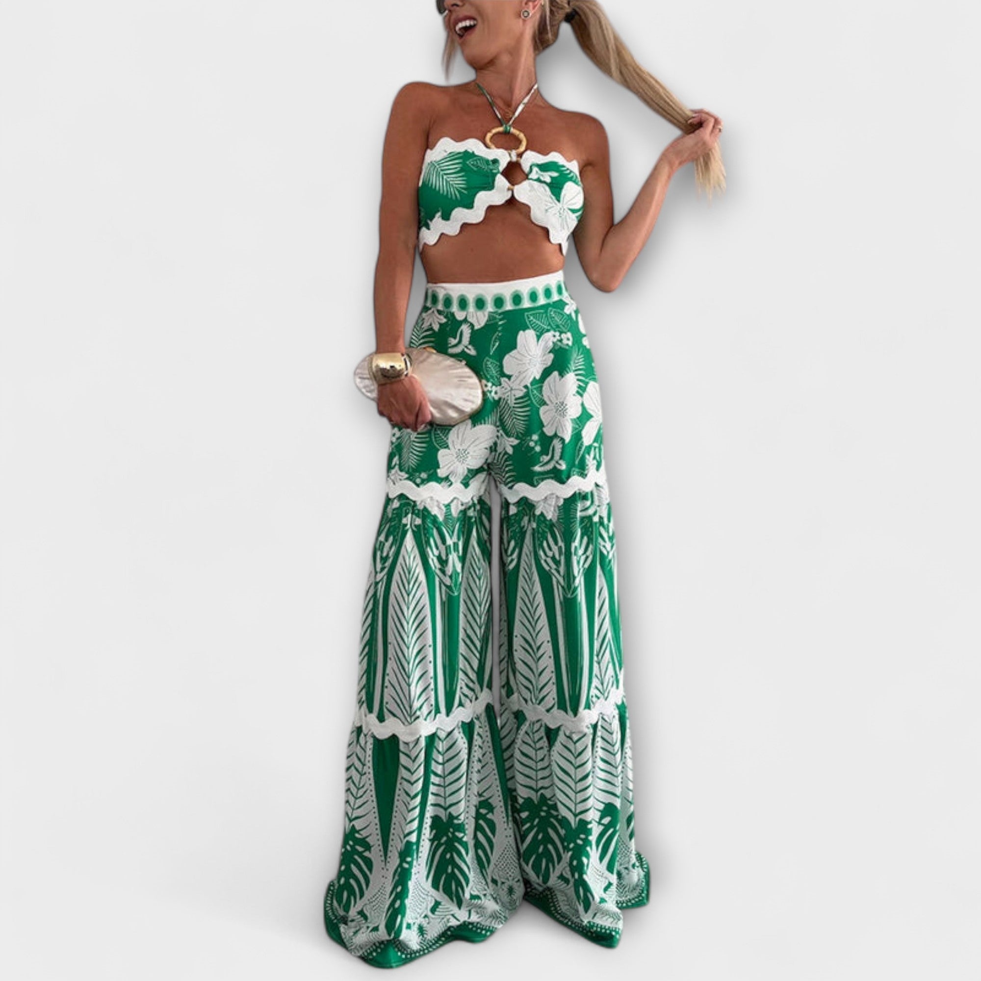 Women’s Ankle-Length Dress, Sleeveless, Loose Fit, Ruched Back Detail, Side Zip Closure