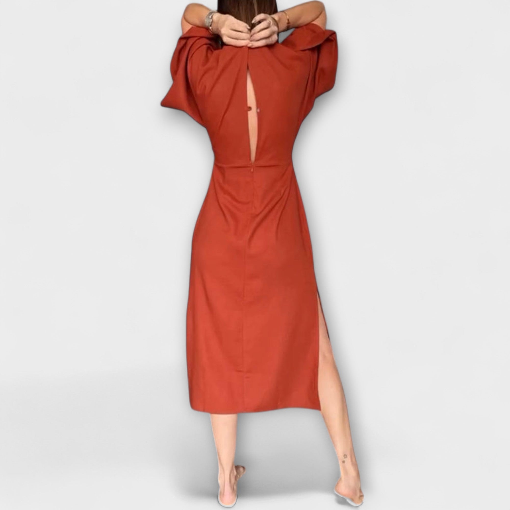 Women’s Casual Dress, Short Sleeve, Round Neck, Breathable Comfortable Fit