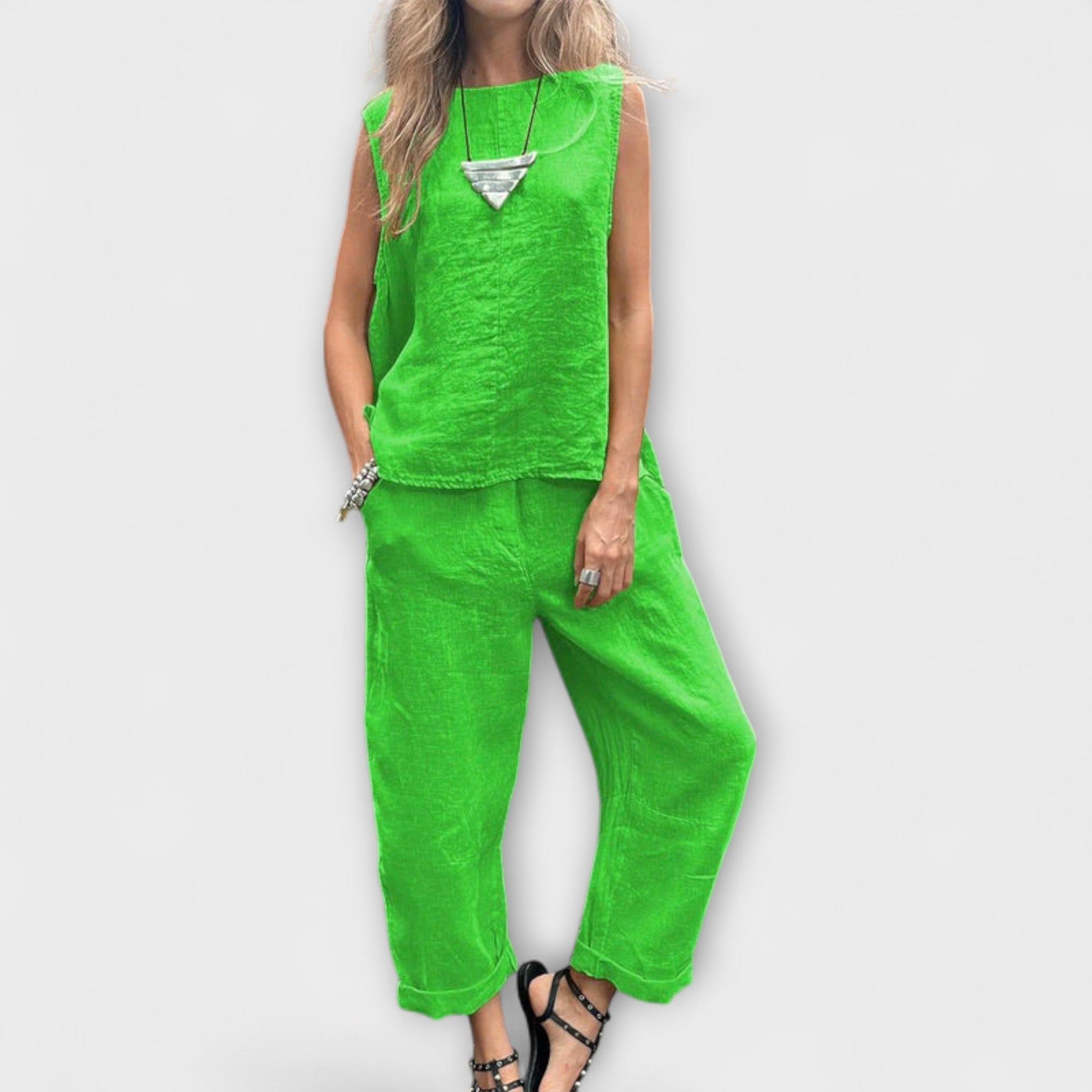 Women’s Cotton Suit, Stretch Fit, Breathable, Structured, Soft Touch