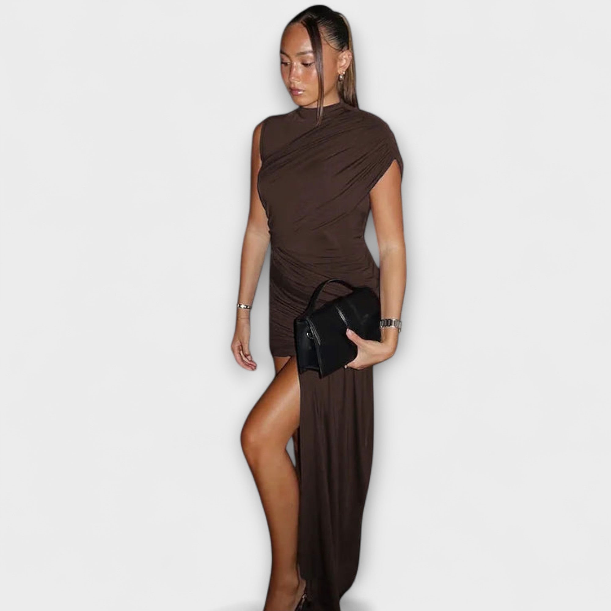 Women’s Dress, Neutral Color, Lightweight, Comfortable Fit, Versatile Classic Silhouette