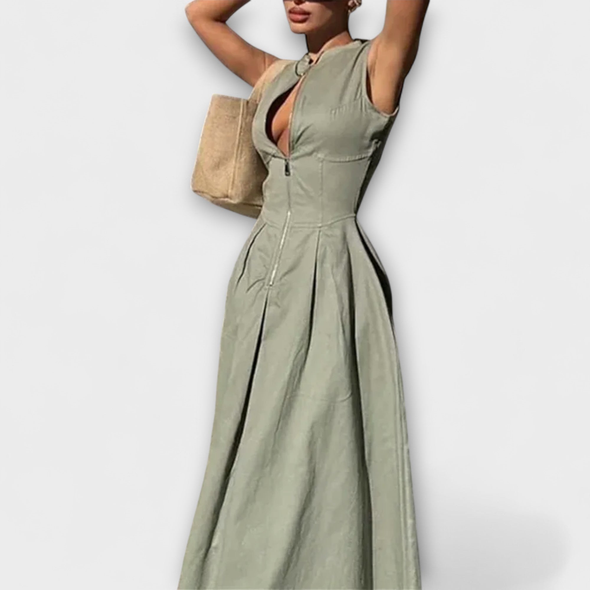 Women’s Dress, Relaxed Fit, Soft Natural Fiber Fabric, Breathable, Versatile Style