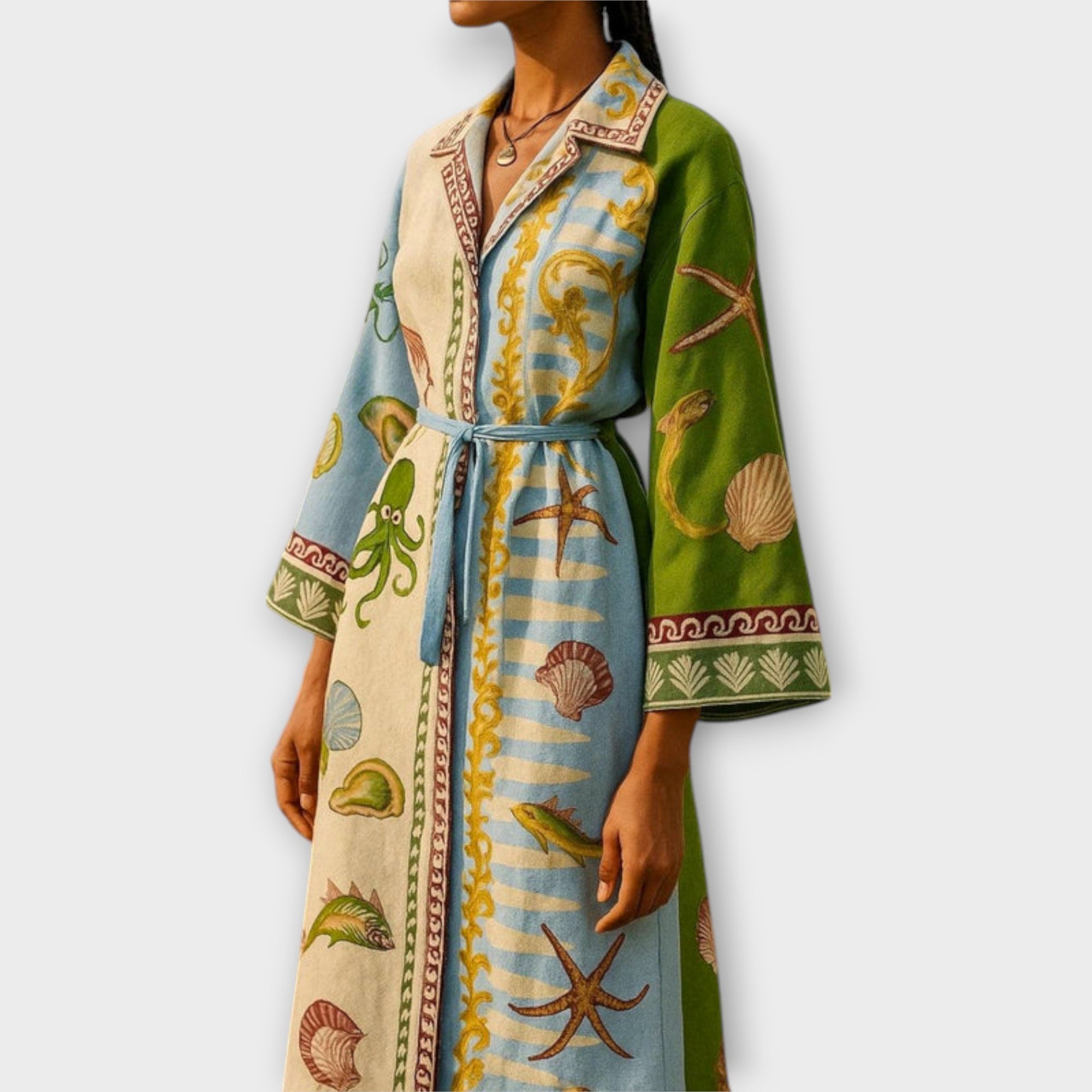 Women’s Floral Midi Dress, Sleeveless, Button Neckline, Flowing Fit, Breathable Fabric