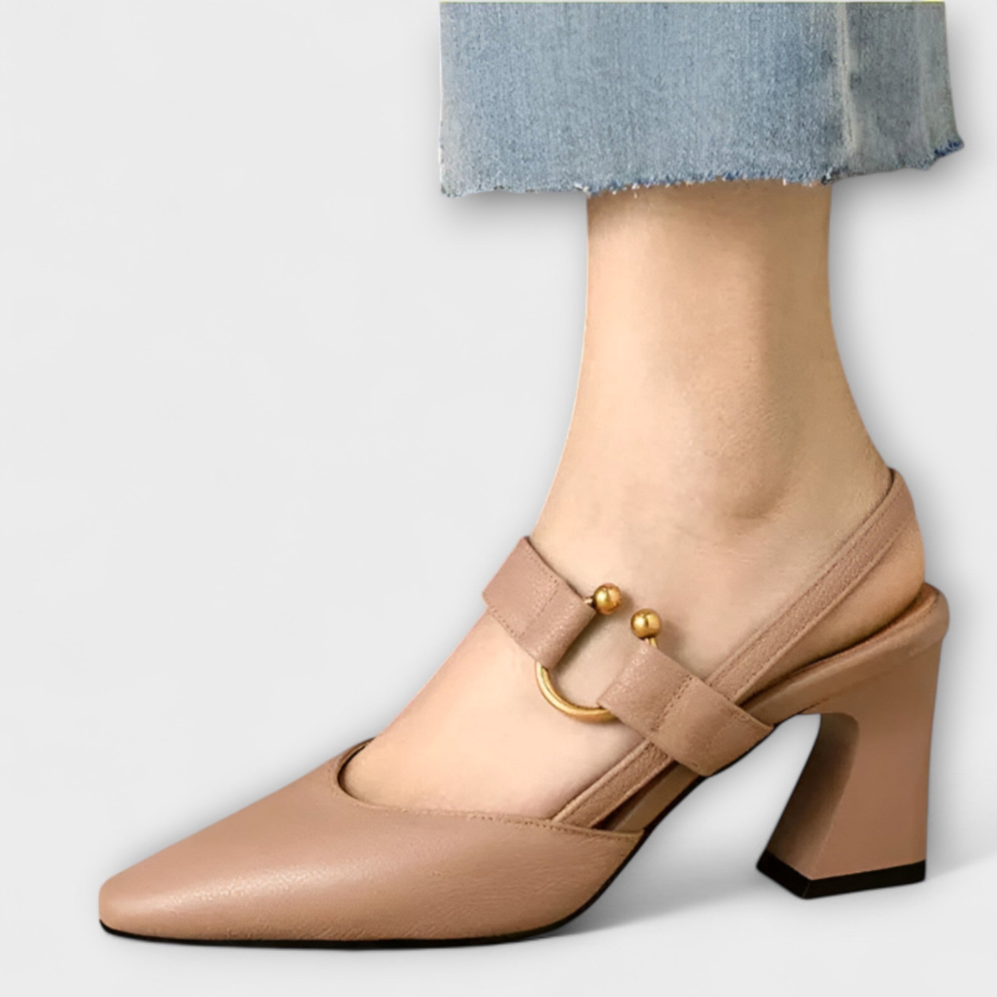 Women’s Heels with Spacious Toe Box, Arch Support, Ergonomic Cushioning, and Comfort Design