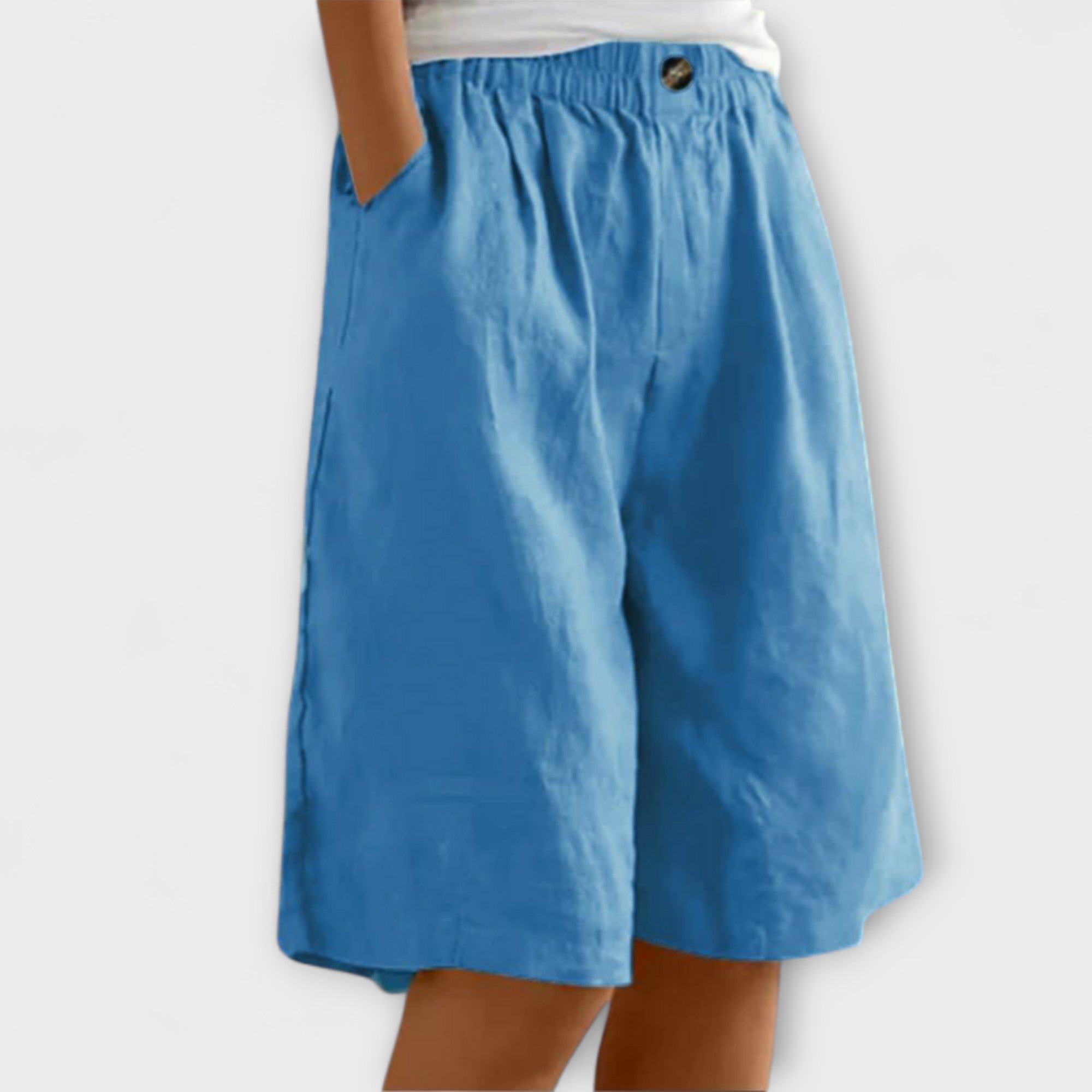 Women’s Lightweight Shorts, Loose Fit, Breathable Fabric, No Sleeve, No Neckline