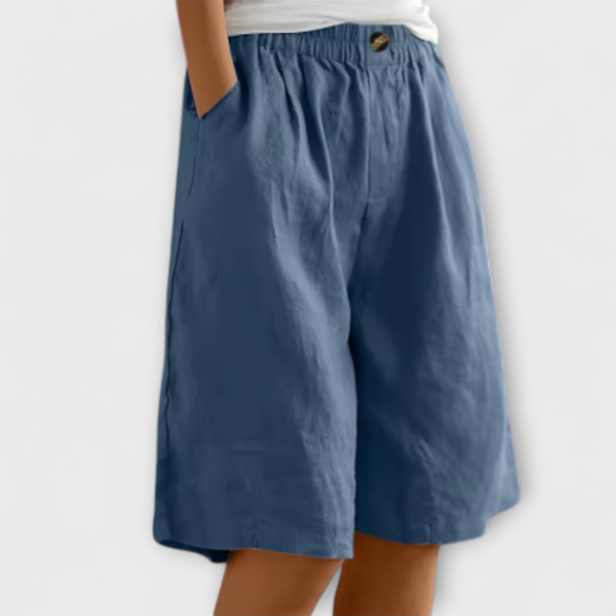 Women’s Lightweight Shorts, Loose Fit, Breathable Fabric, No Sleeve, No Neckline