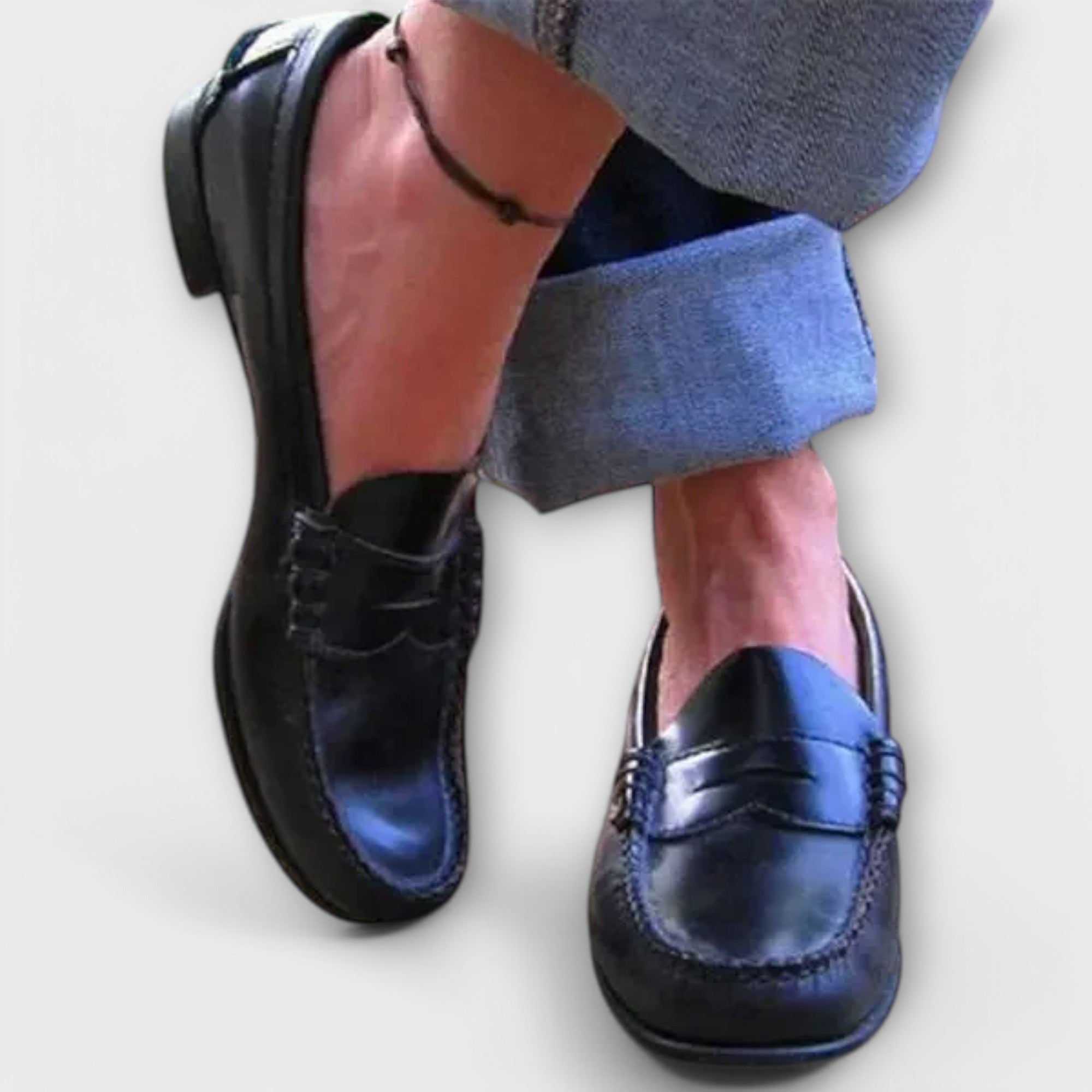 Women’s Loafers, Faux Leather, Durable, Classic Design, Cushioned Insole, Non-Slip Sole