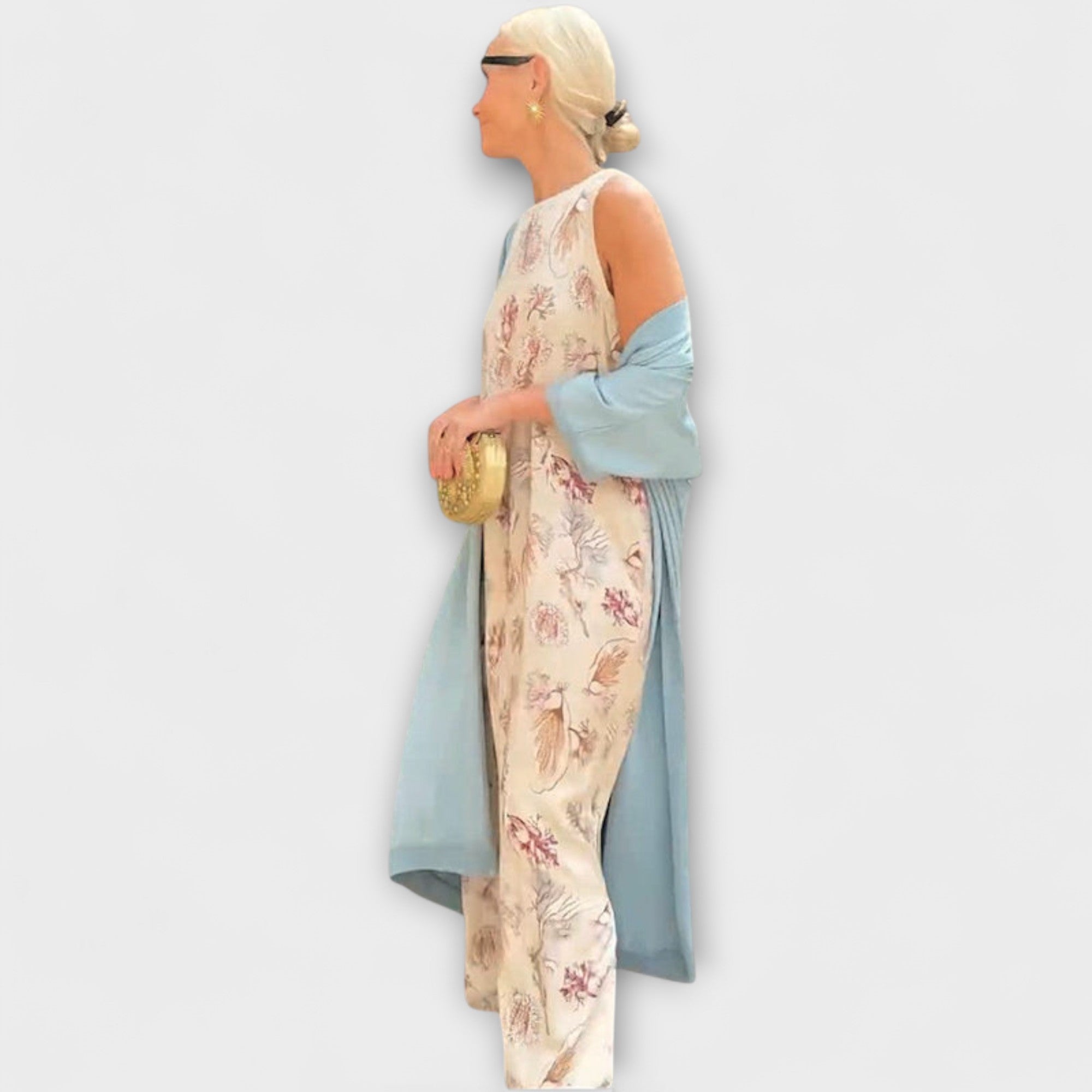 Women’s Maxi Dress, Sleeveless, Floral Pattern, Flowing Fit, Lightweight Material