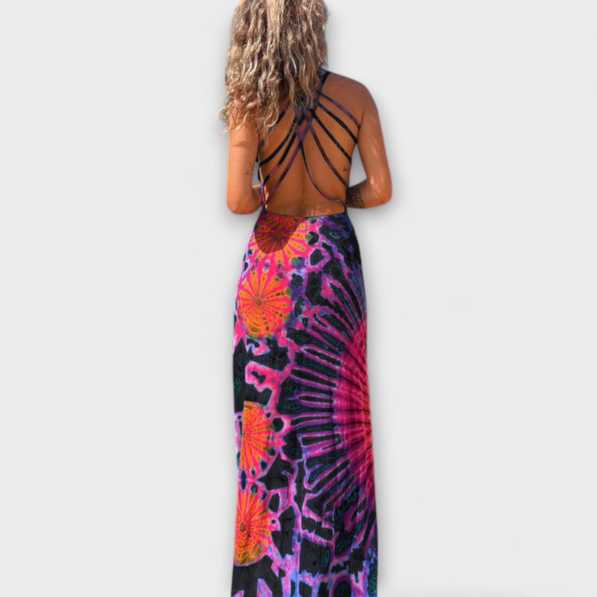 Women’s Maxi Dress, Sleeveless, Round Neck, Regular Fit, Unplaced Print, High-Quality Fabric