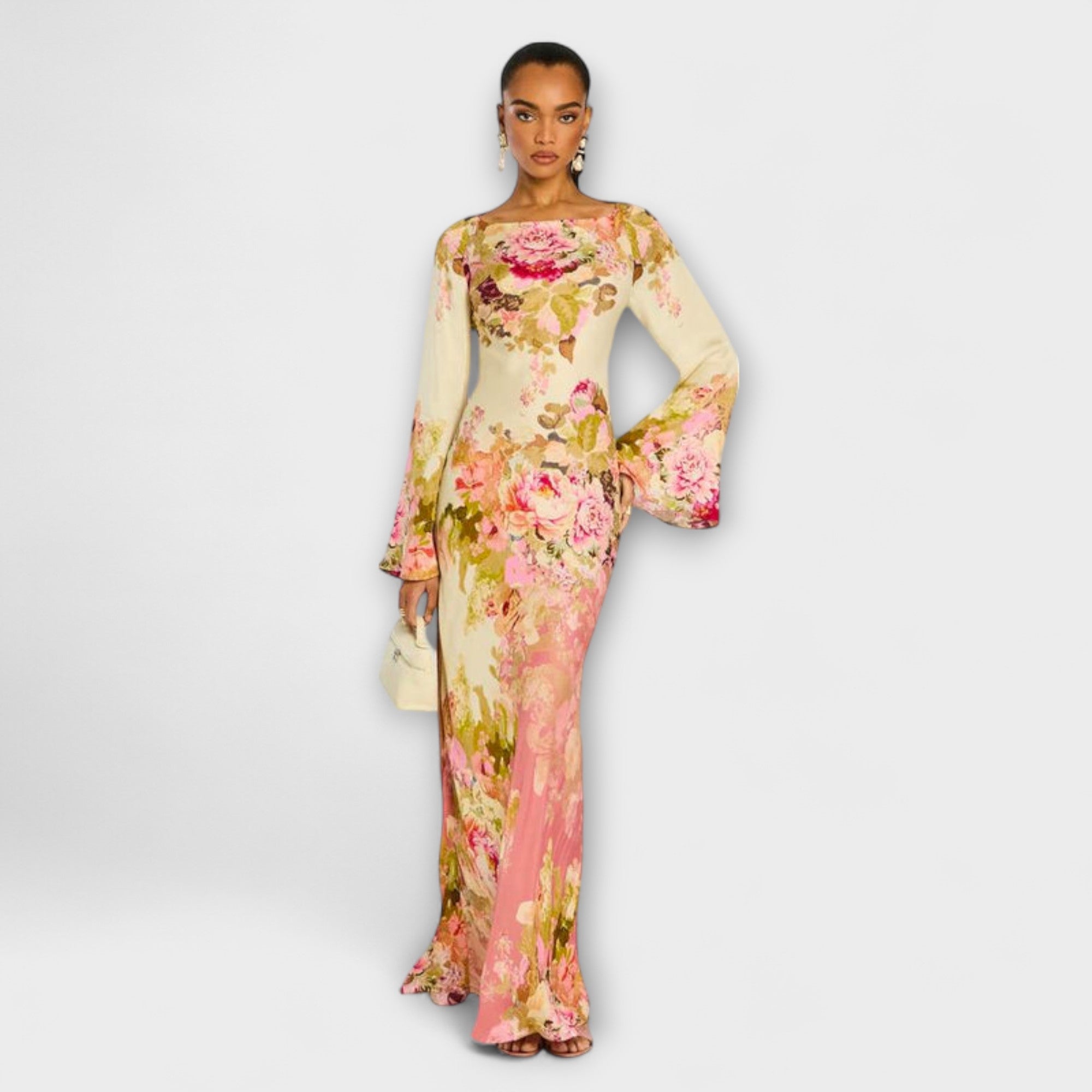 Women’s Maxi Dress, Vibrant Print, Sleeveless, V-Neck, Flattering Fit, Breathable Fabric