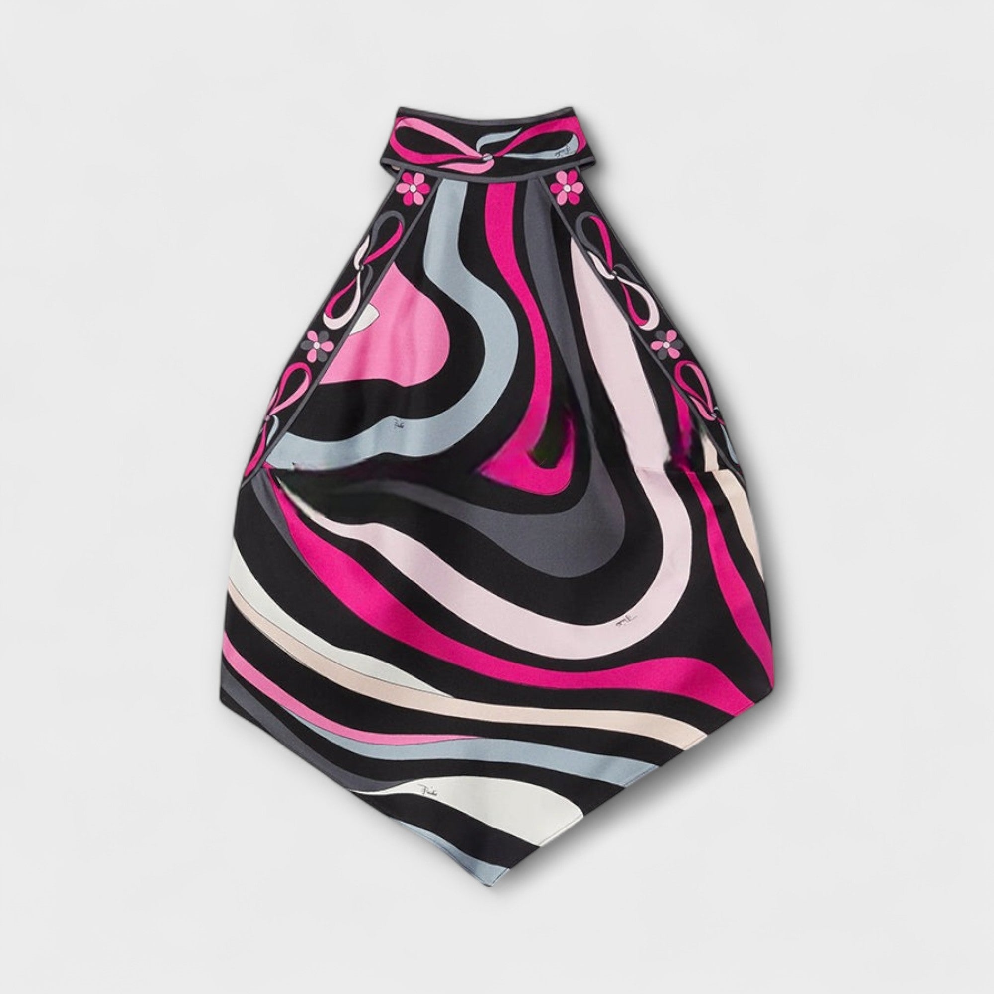 Women’s Satin Calf-Length Dress, Sleeveless, Halter Neck, Relaxed Fit