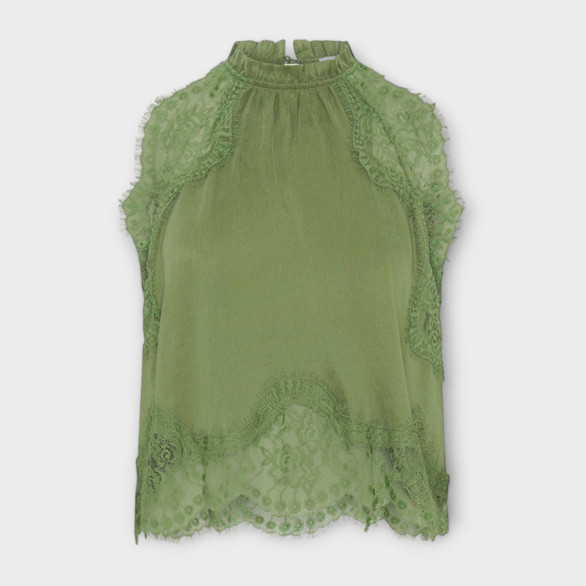 Women’s Satin Maxi Dress, Sleeveless, Pleated Neckline, Loose Fit, Smooth Lustrous Finish