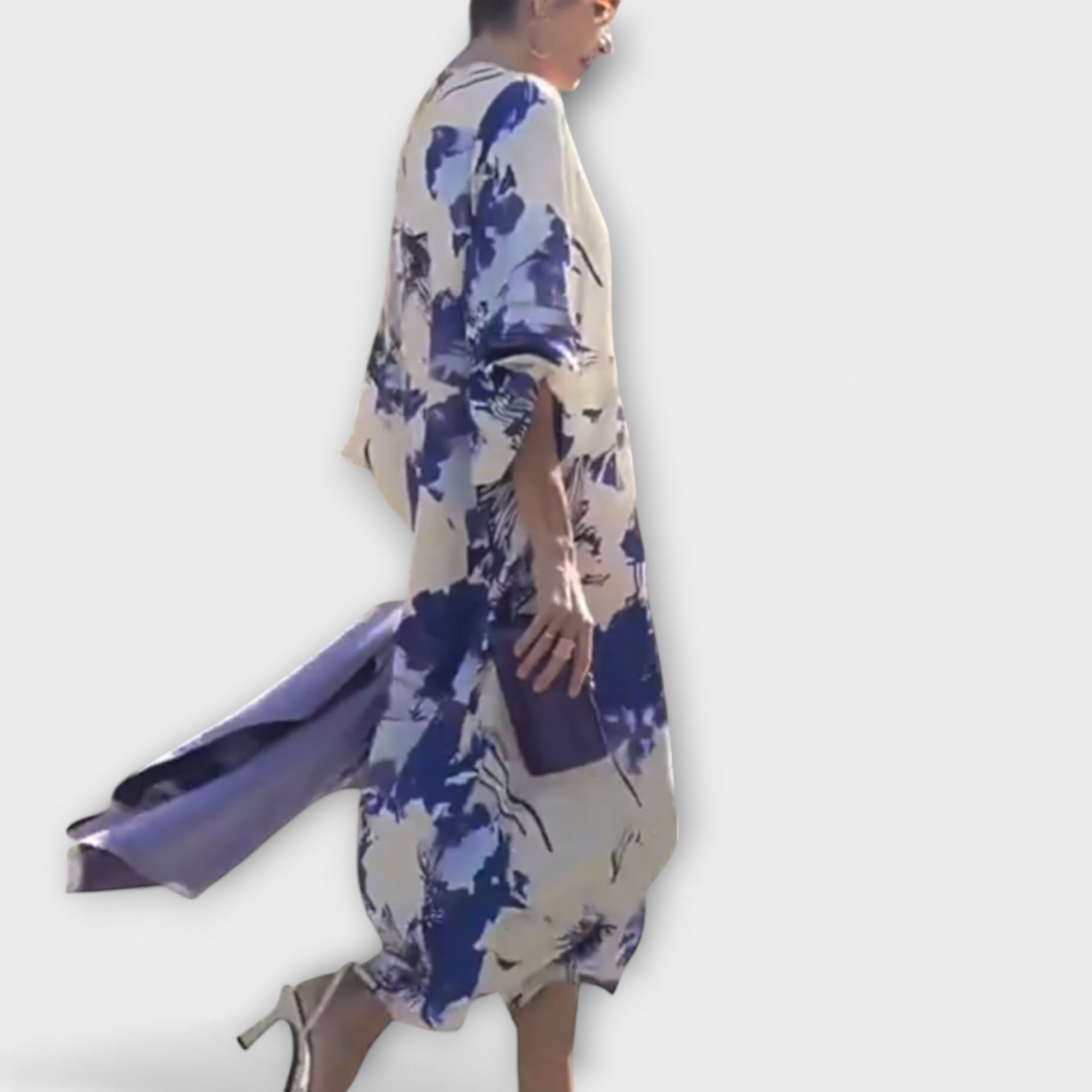 Women’s Sleeveless Summer Dress, Tailored Fit, Round Neckline, Breathable Material