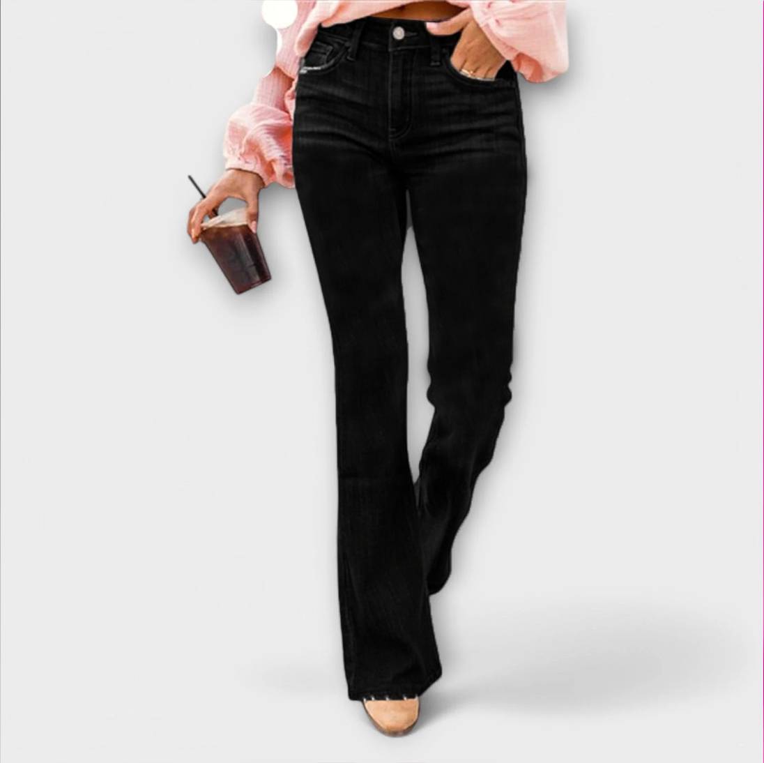 Women’s Stretchy Trousers, Ergonomic Fit, Active Wear with Pockets, Tailored Silhouette