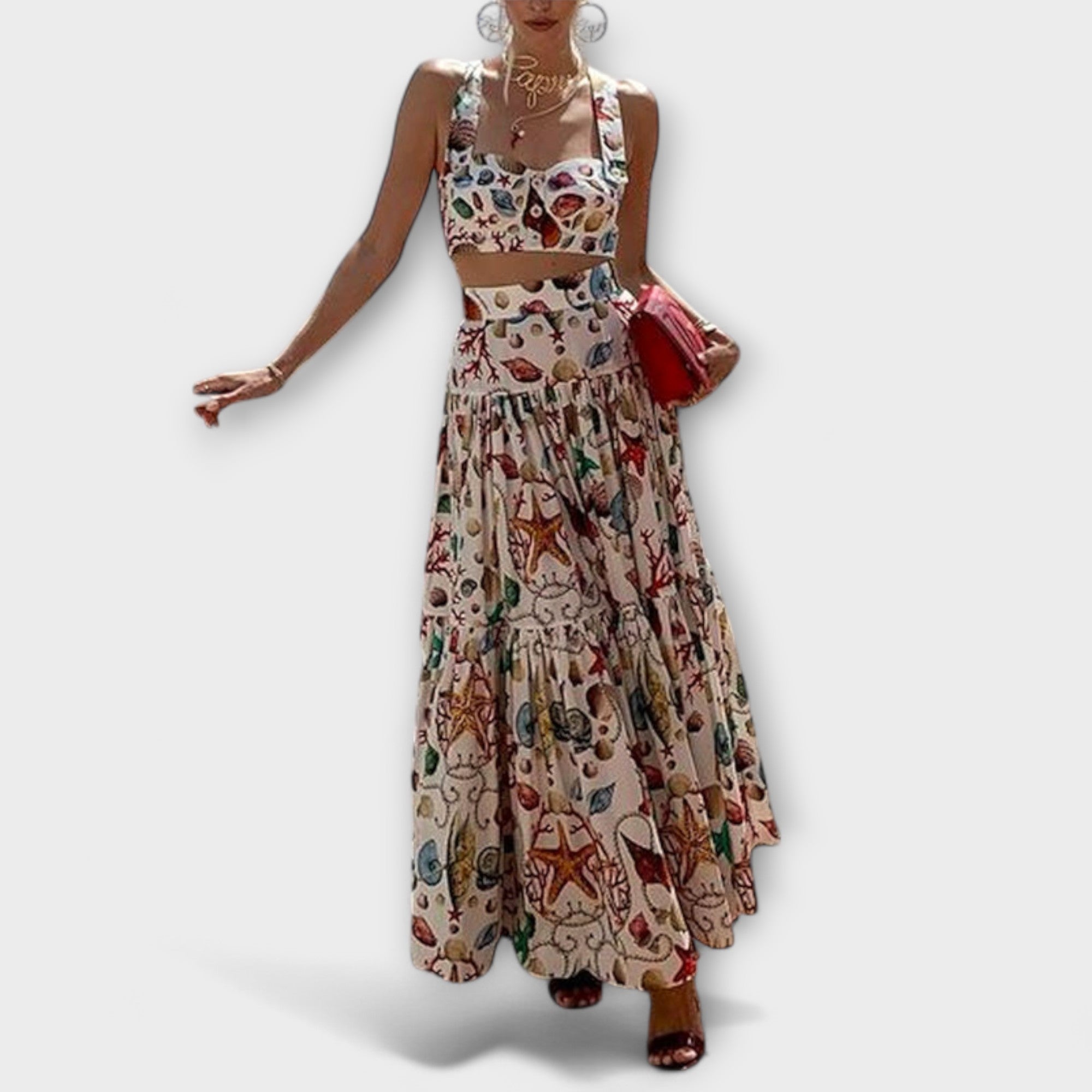 Women’s Suit, Ivory Color, Structured Fit, Patterned Design, Polyester Fabric