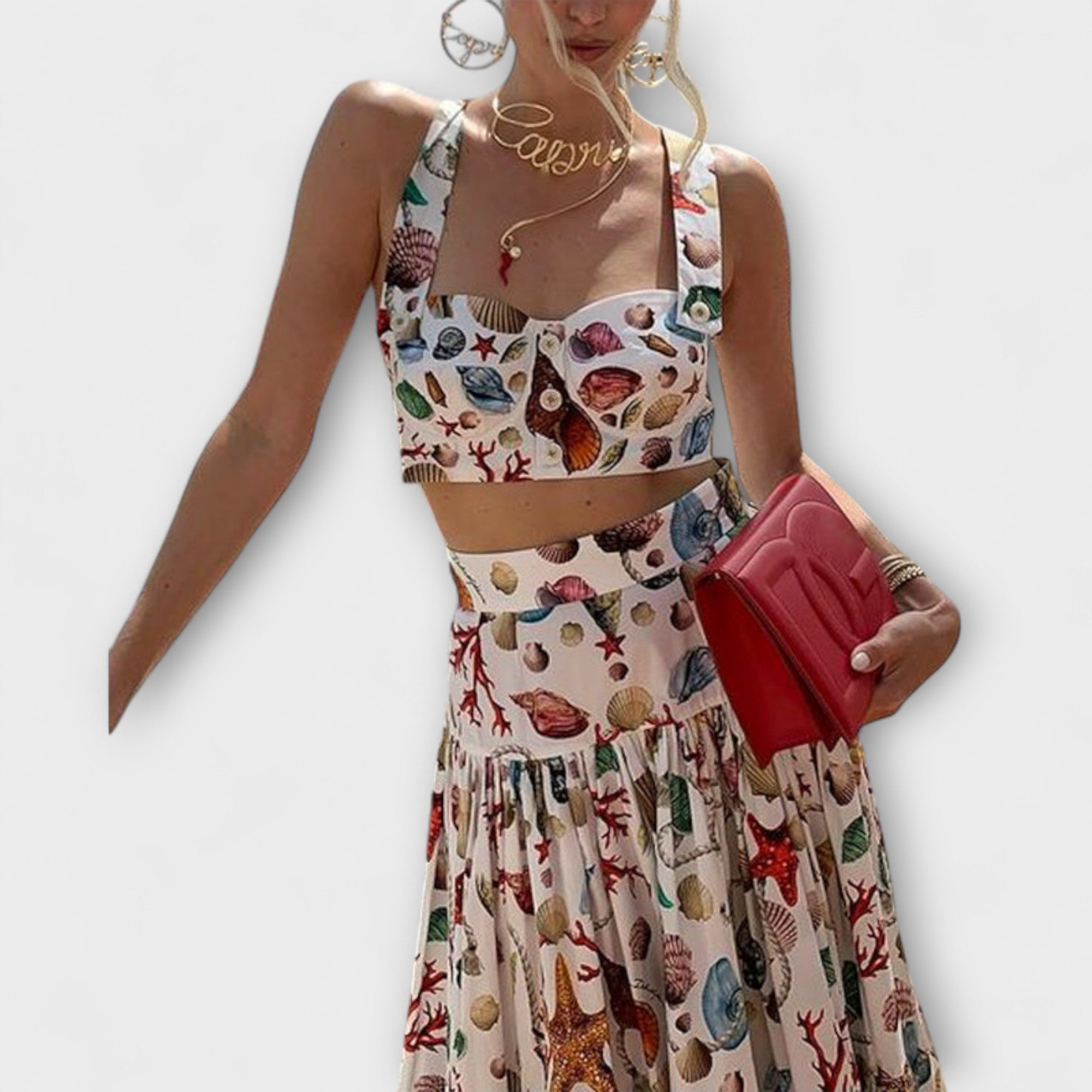 Women’s Suit, Ivory Color, Structured Fit, Patterned Design, Polyester Fabric