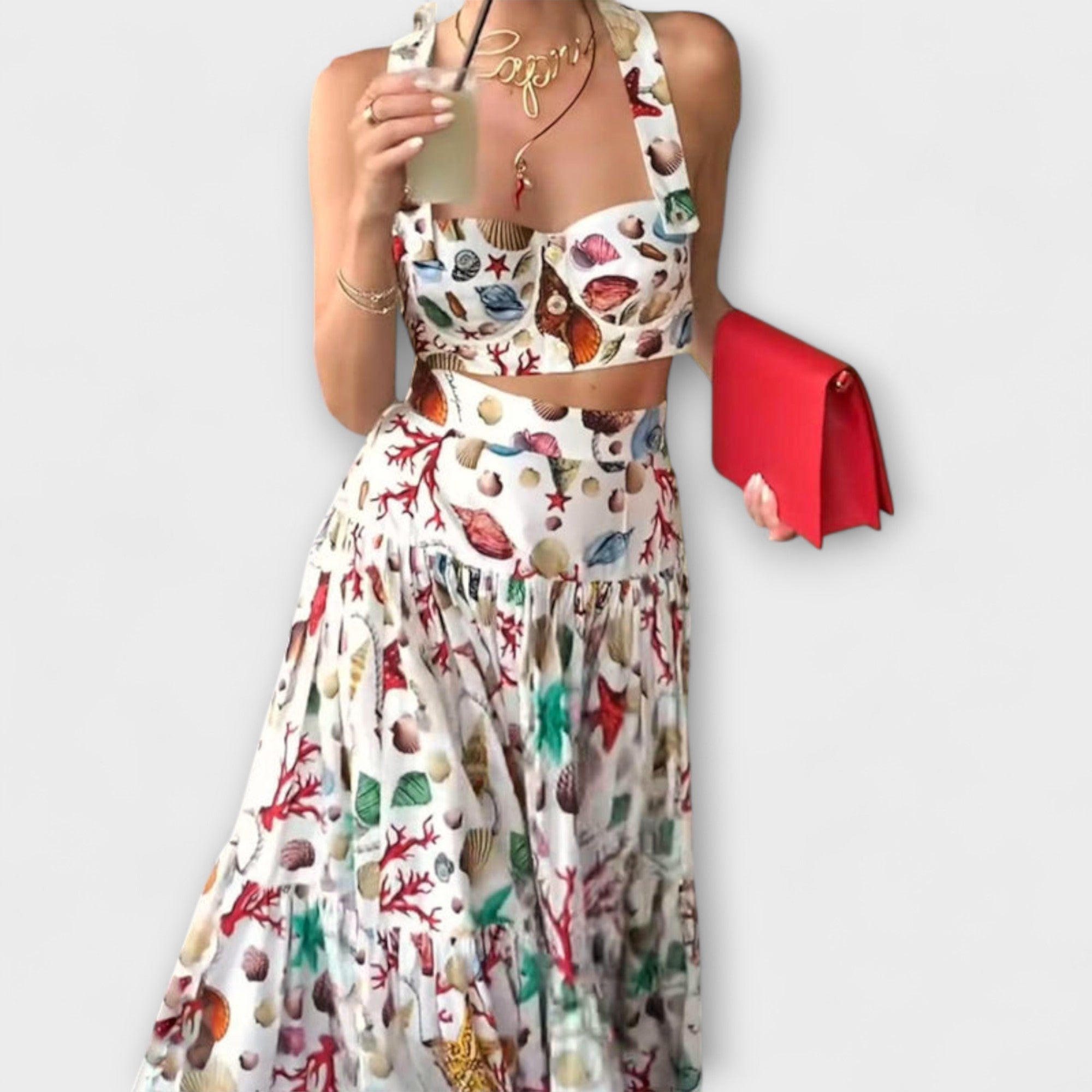 Women’s Suit, Ivory Color, Structured Fit, Patterned Design, Polyester Fabric