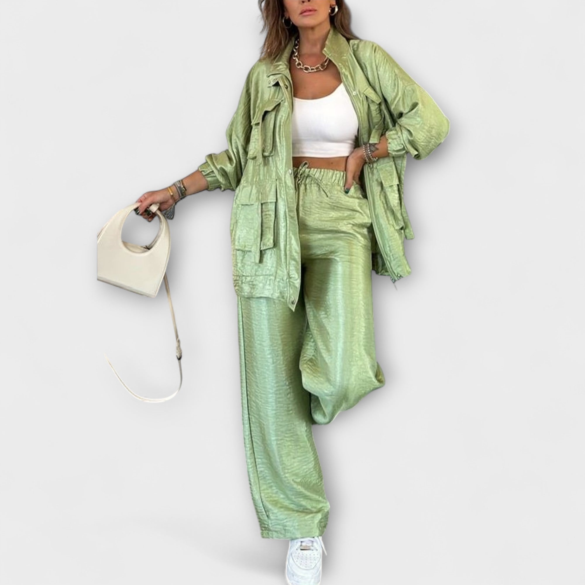 Women’s Tailored Fit Dress, Lightweight, Breathable Fabric, Functional Pockets, Modern Design