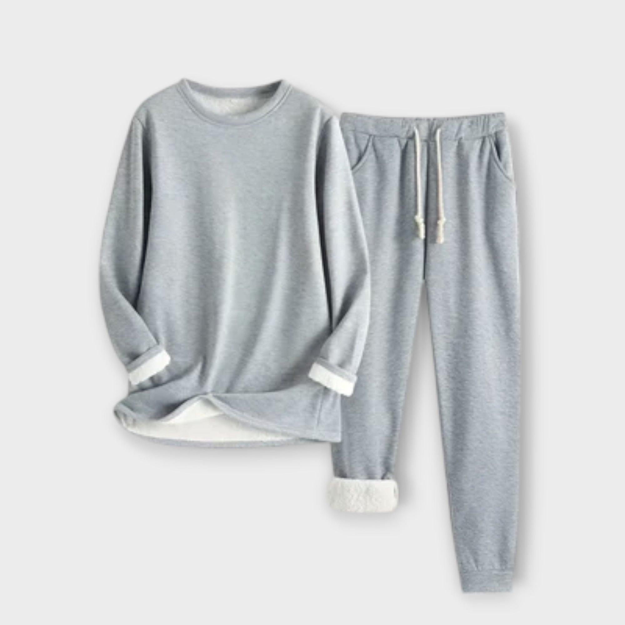 Women’s Thermal Fleece Lounge Set, Soft Breathable Fabric, Tailored Fit, Durable Comfort