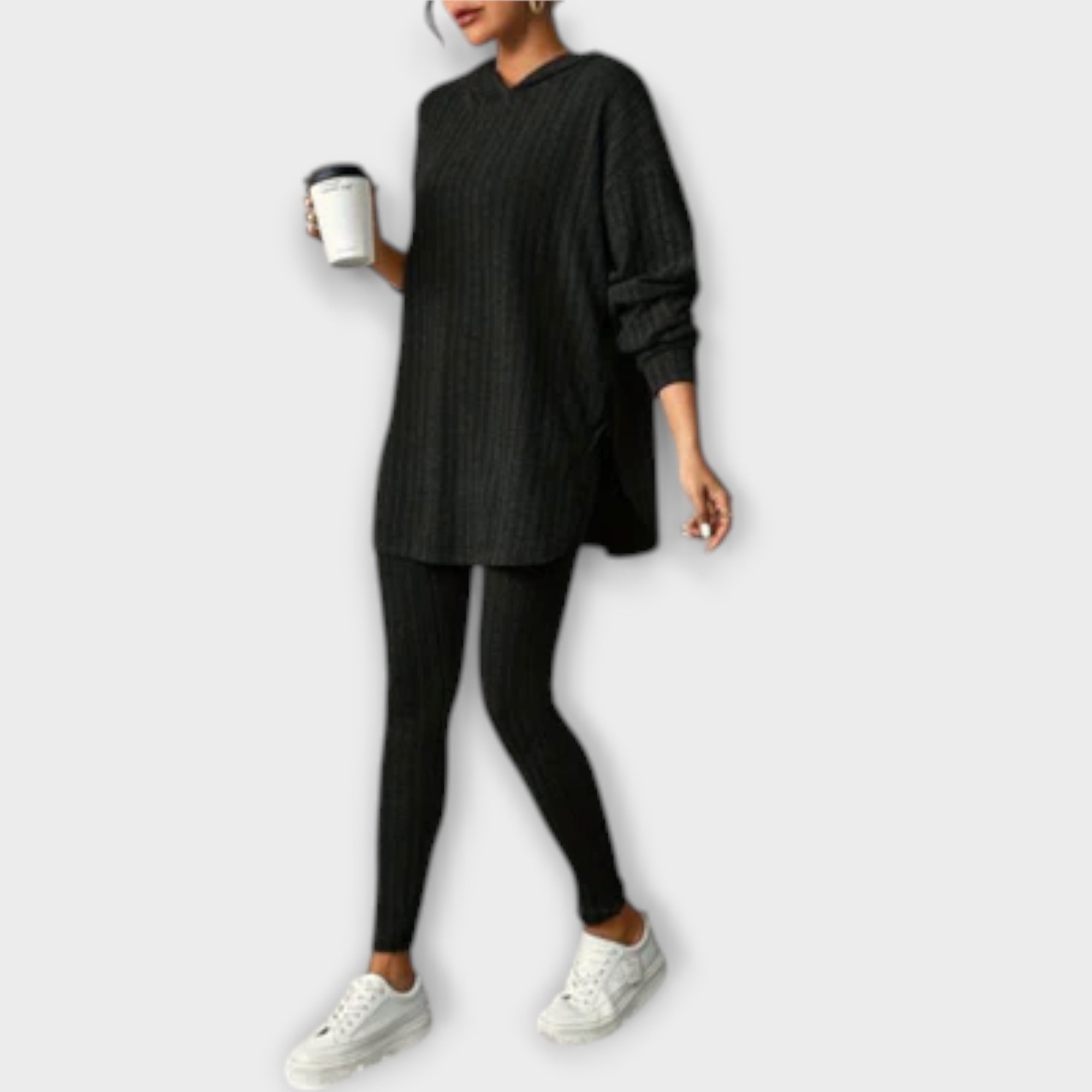 Women’s Top and Trousers Set, Ultra-Soft Breathable Fabric, Relaxed Fit, Coordinated Casual Wear