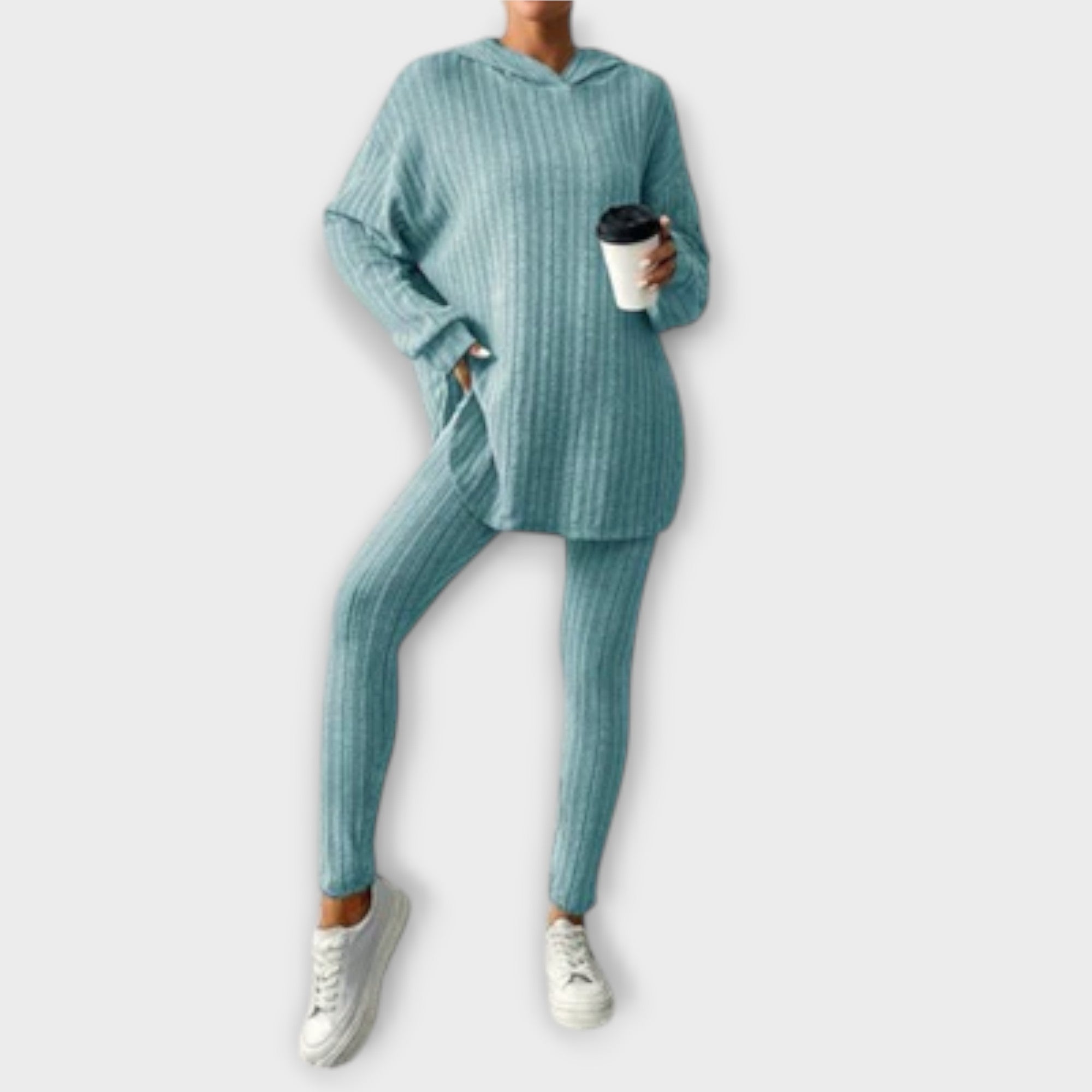 Women’s Top and Trousers Set, Ultra-Soft Breathable Fabric, Relaxed Fit, Coordinated Casual Wear