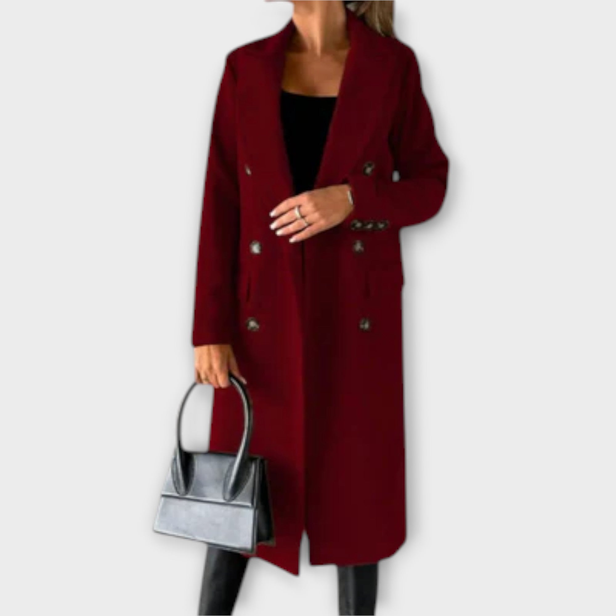 Women’s Trench Coat, Tailored Fit, Classic Waist Belt, Durable Construction, Versatile Silhouette