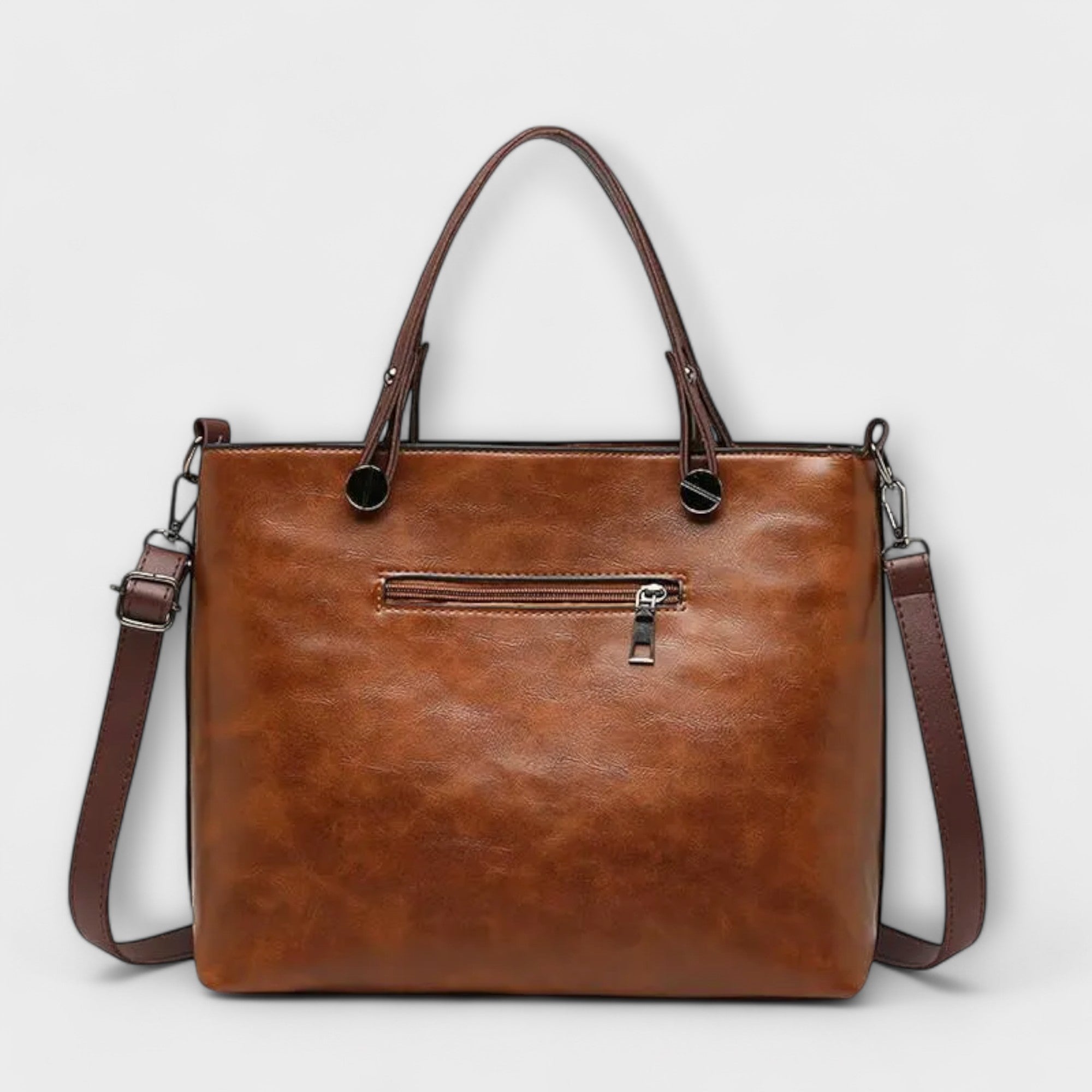 Leather Bag, Leather, Spacious Interior, Durable, Practical Design