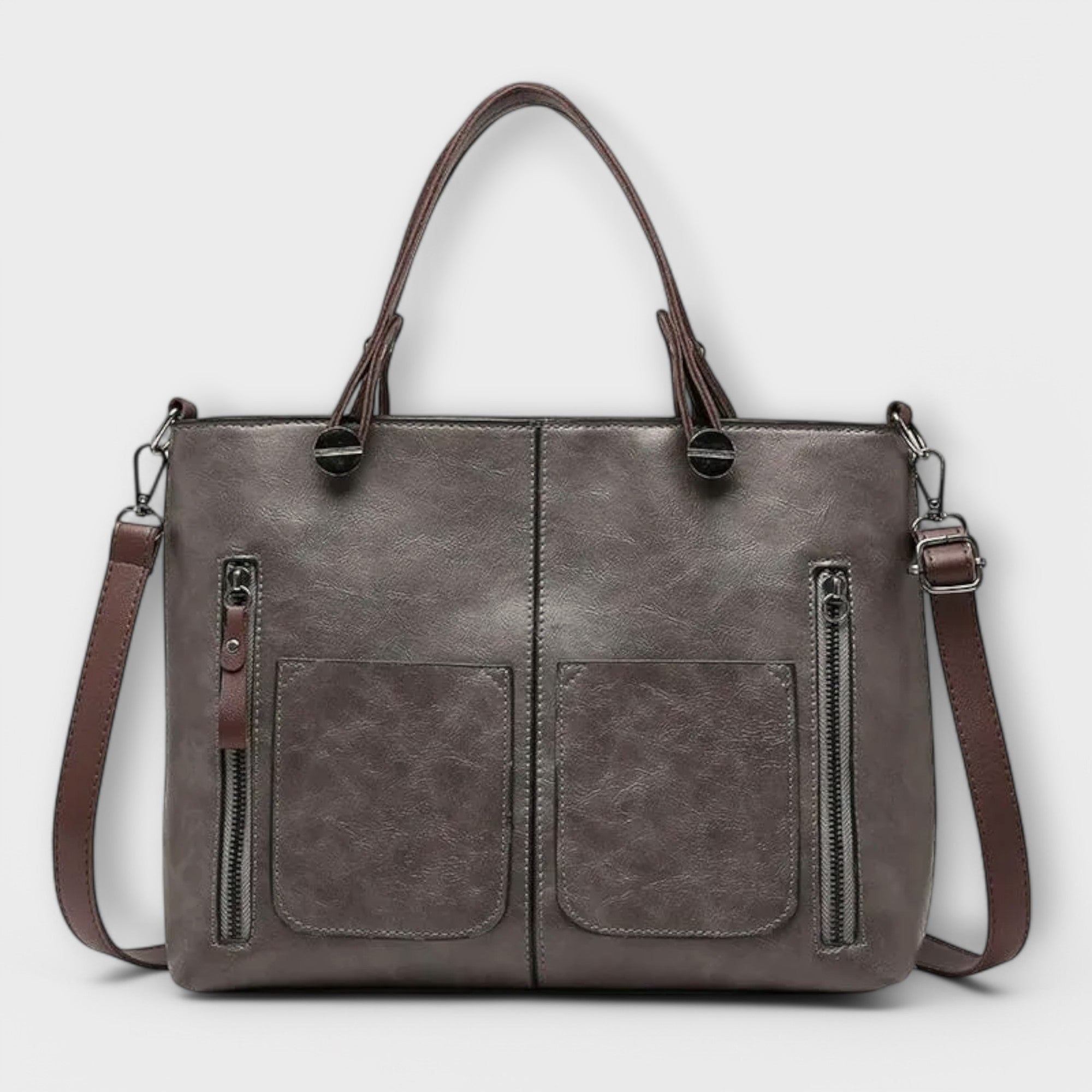 Leather Bag, Leather, Spacious Interior, Durable, Practical Design