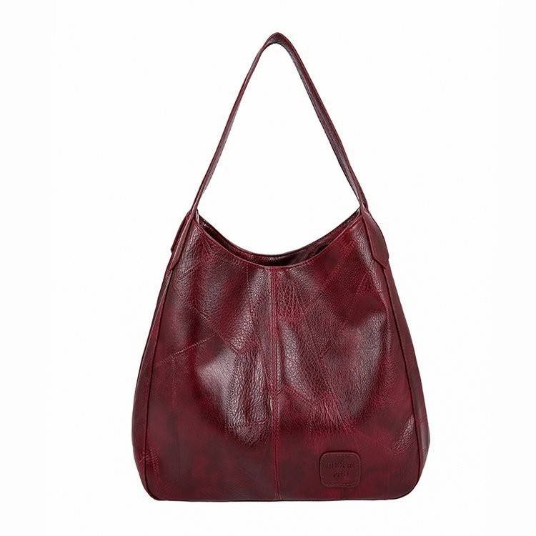 Women’s Leather Shoulder Bag, Classic Design, Spacious Interior, Durable and Practical Everyday Accessory