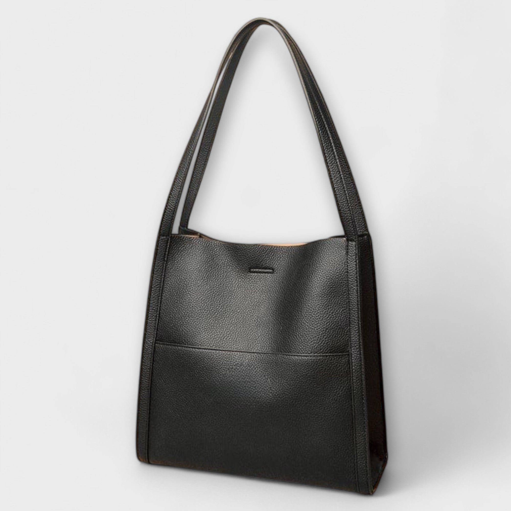 Leather Bag, Spacious Interior, Durable Handles, Versatile Everyday Accessory