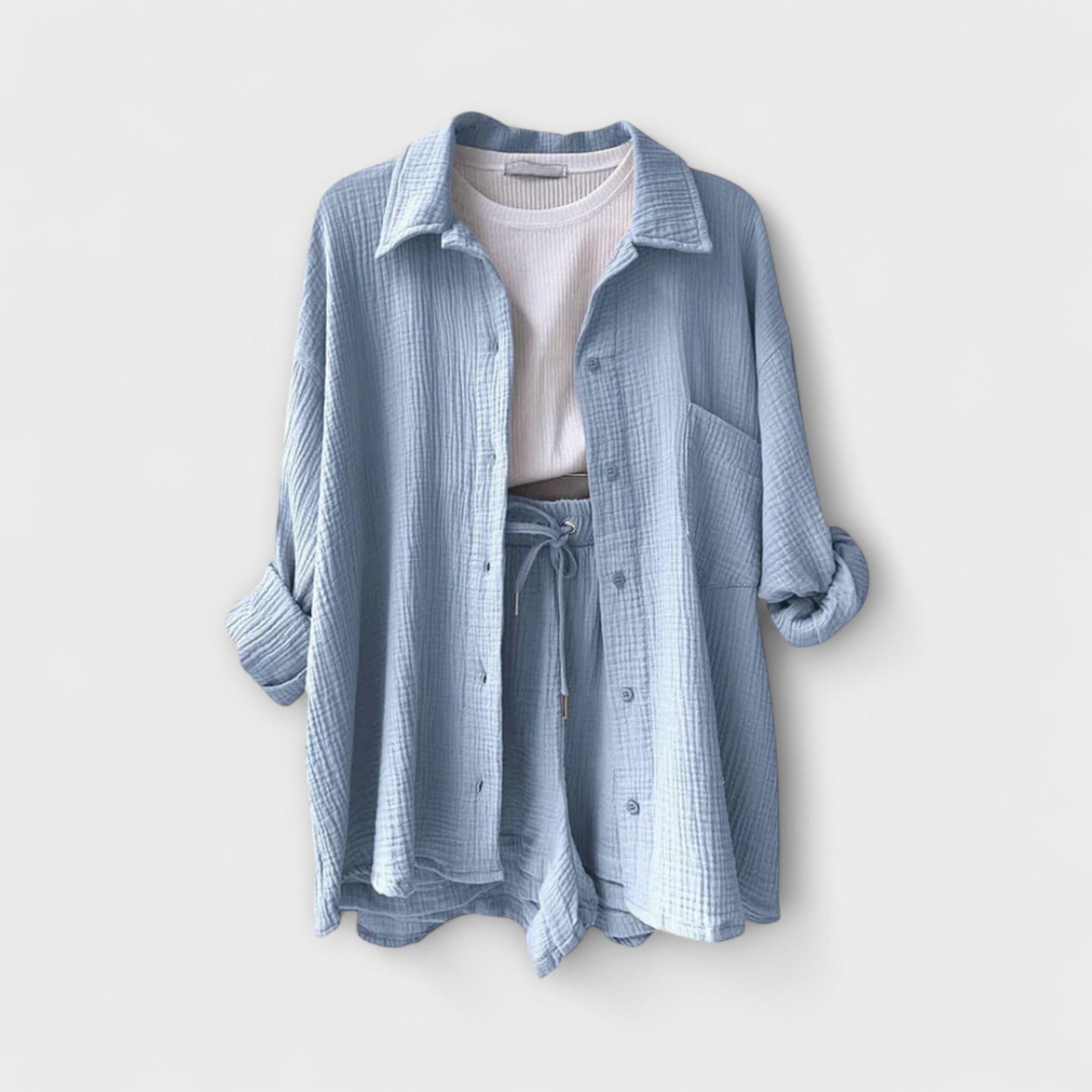 Women’s Summer Set, Two-Piece, Loose Fit, Breathable Lightweight Fabric