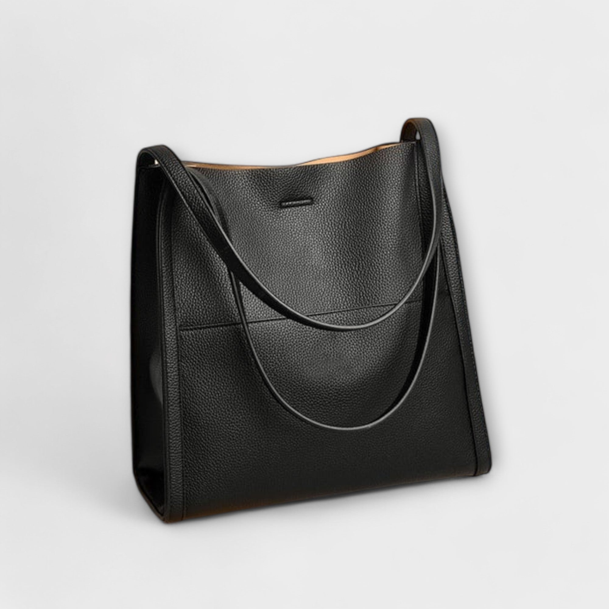 Leather Bag, Spacious Interior, Durable Handles, Versatile Everyday Accessory