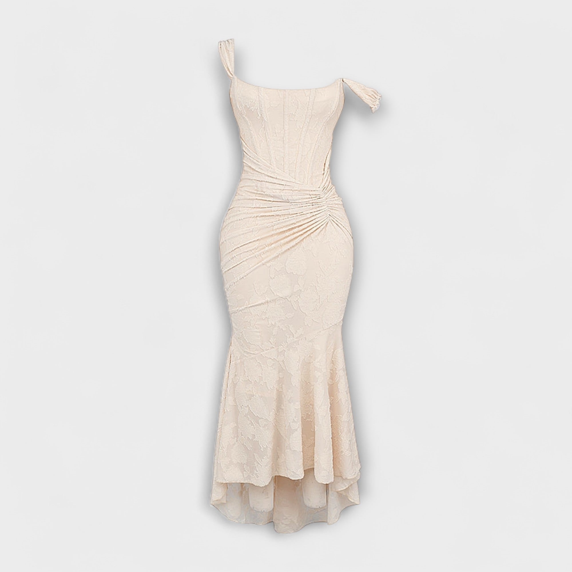 Women’s Corset Dress, Sleeveless, Sweetheart Neckline, Pastel Pattern, Fitted, Premium Fabric