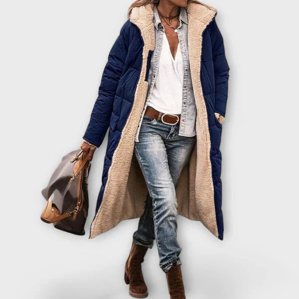 Women’s Winter Long Dress, Relaxed Fit, Warm, Wind-Resistant, Layer-Friendly