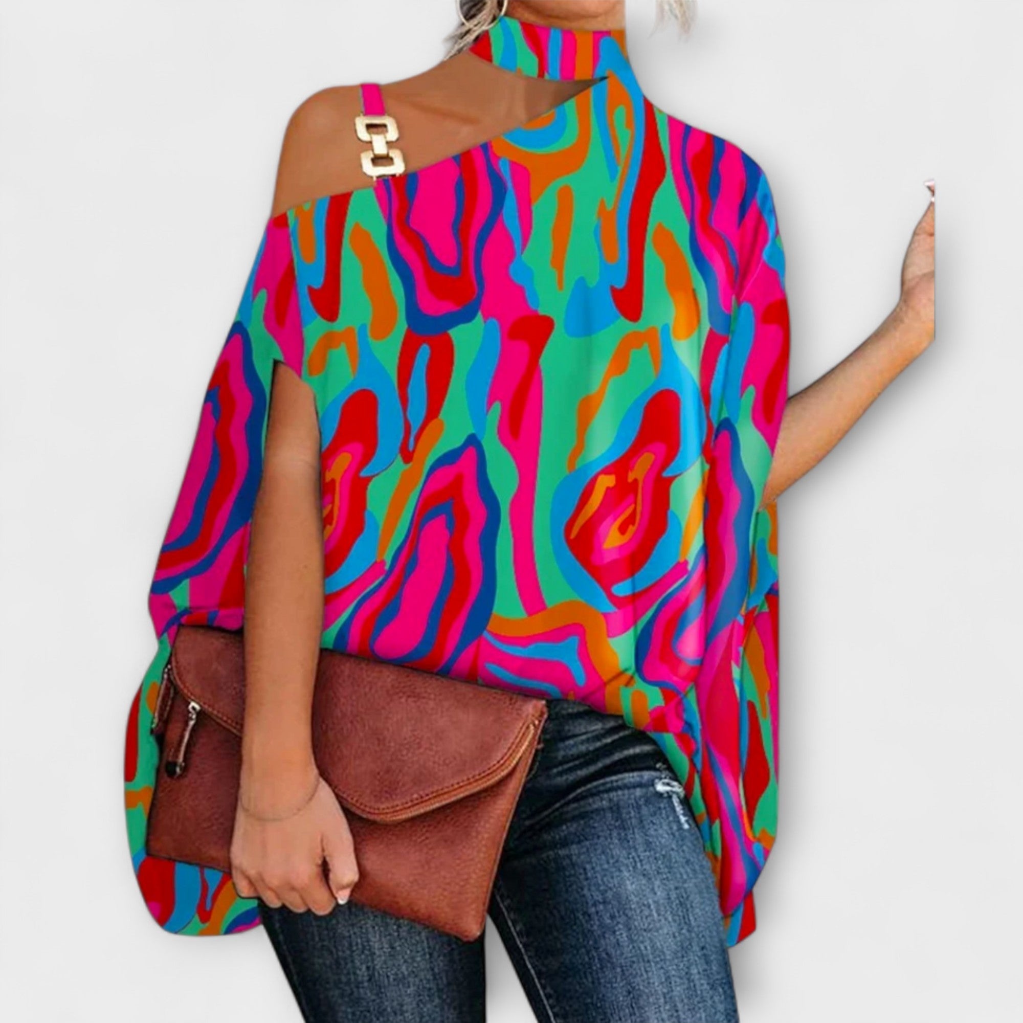 Women’s Off-Shoulder Blouse, Short Sleeve, Breathable Material, Comfortable Fit, Versatile Design