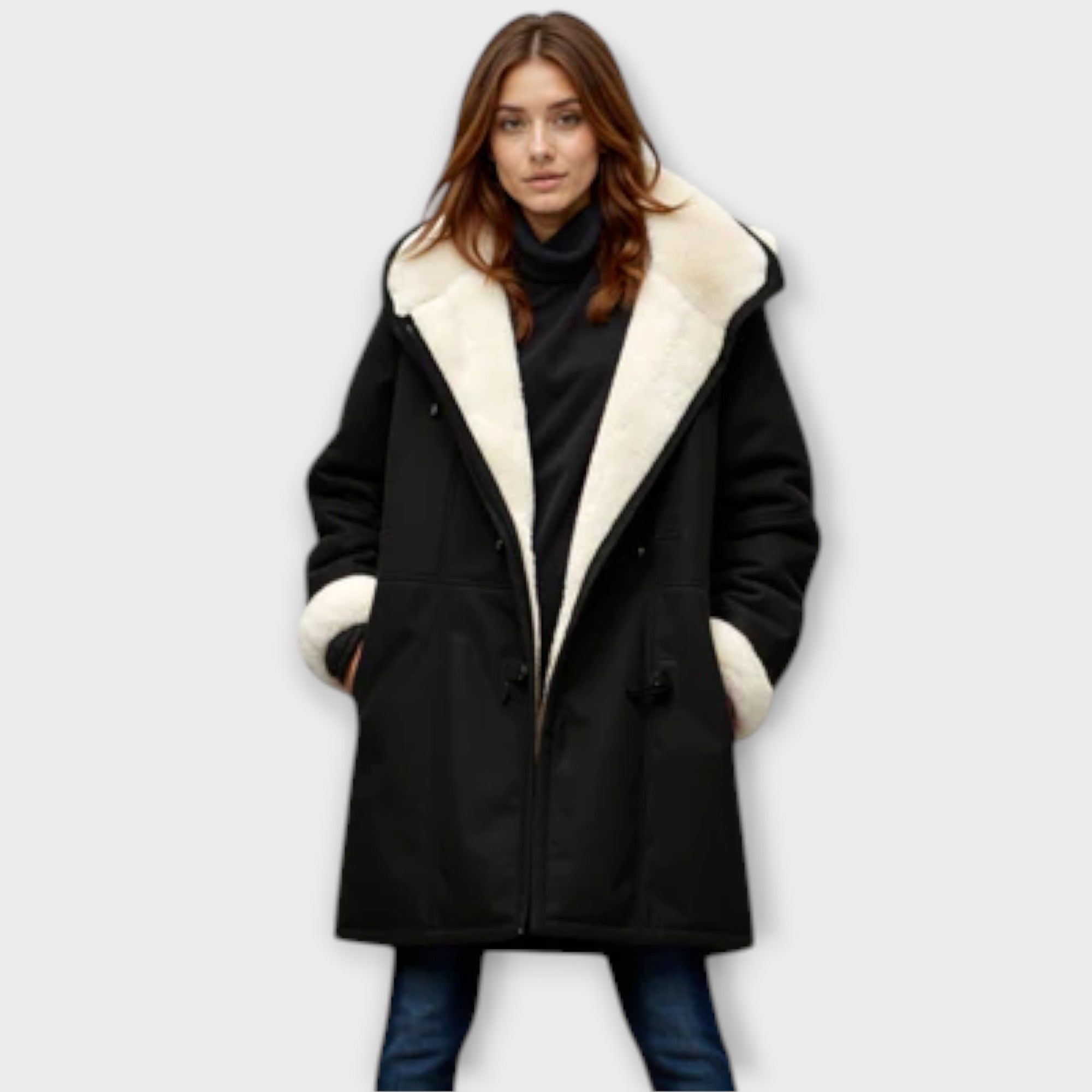 Women’s Winter Coat, Polyester, Waterproof, Insulated, Modern Design, Durable Outerwear