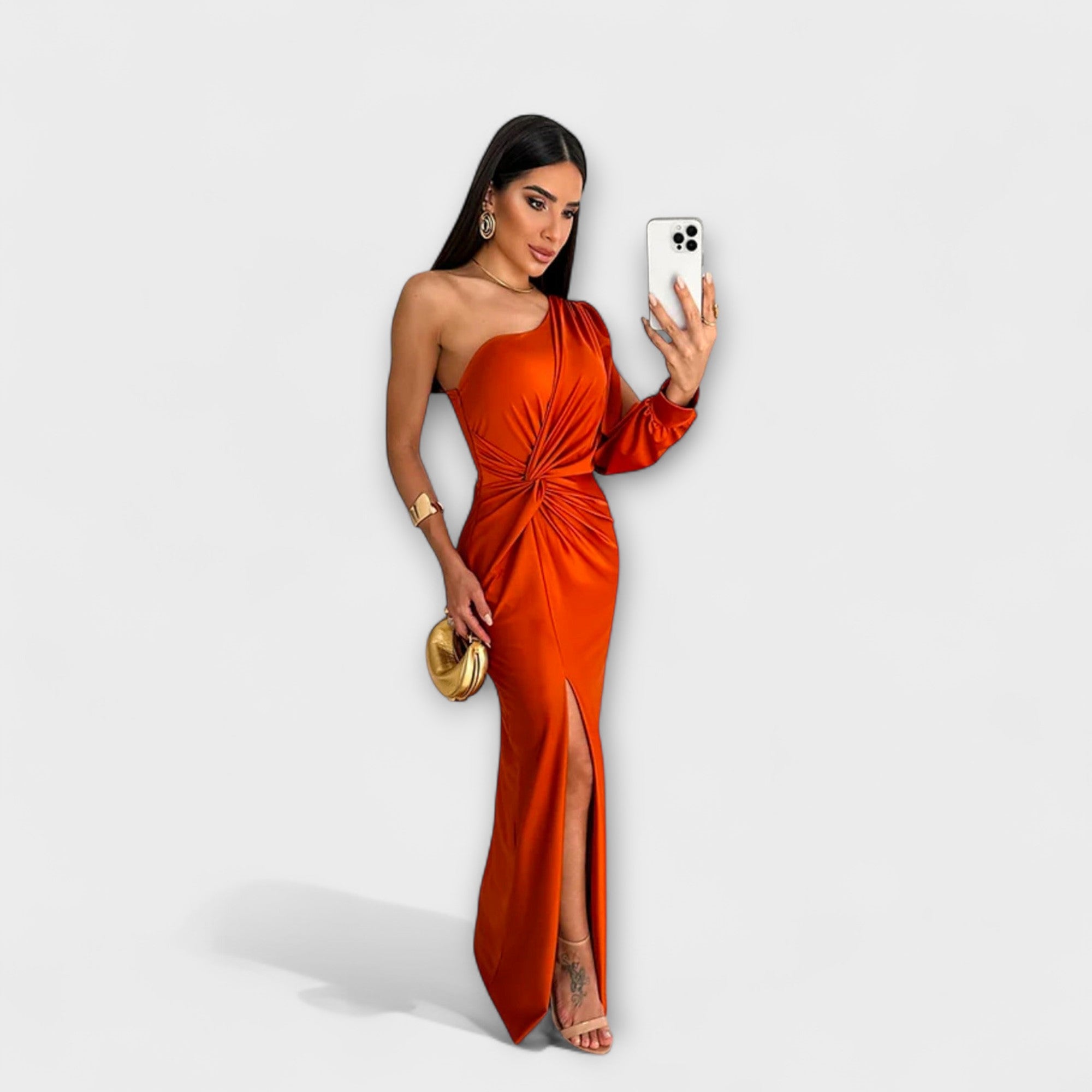 Women’s Tailored Fit Dress, Round Neckline, Premium Fabric, Soft Comfortable Material, Elegant Design