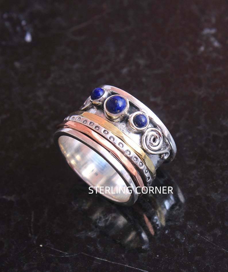 Women’s Ring, Sapphire Center Stone, Brilliant Polished Finish